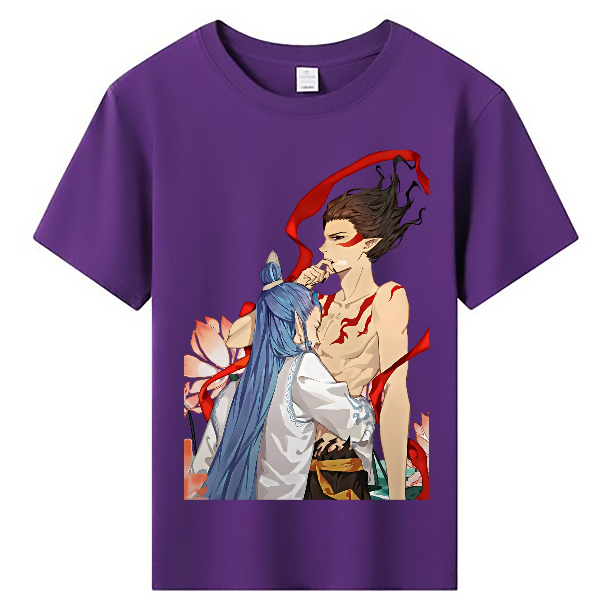 （画像用） Ne Zha 2 ナタ 魔童の大暴れ 綿100％キッズTシャツ（フロントプリント）