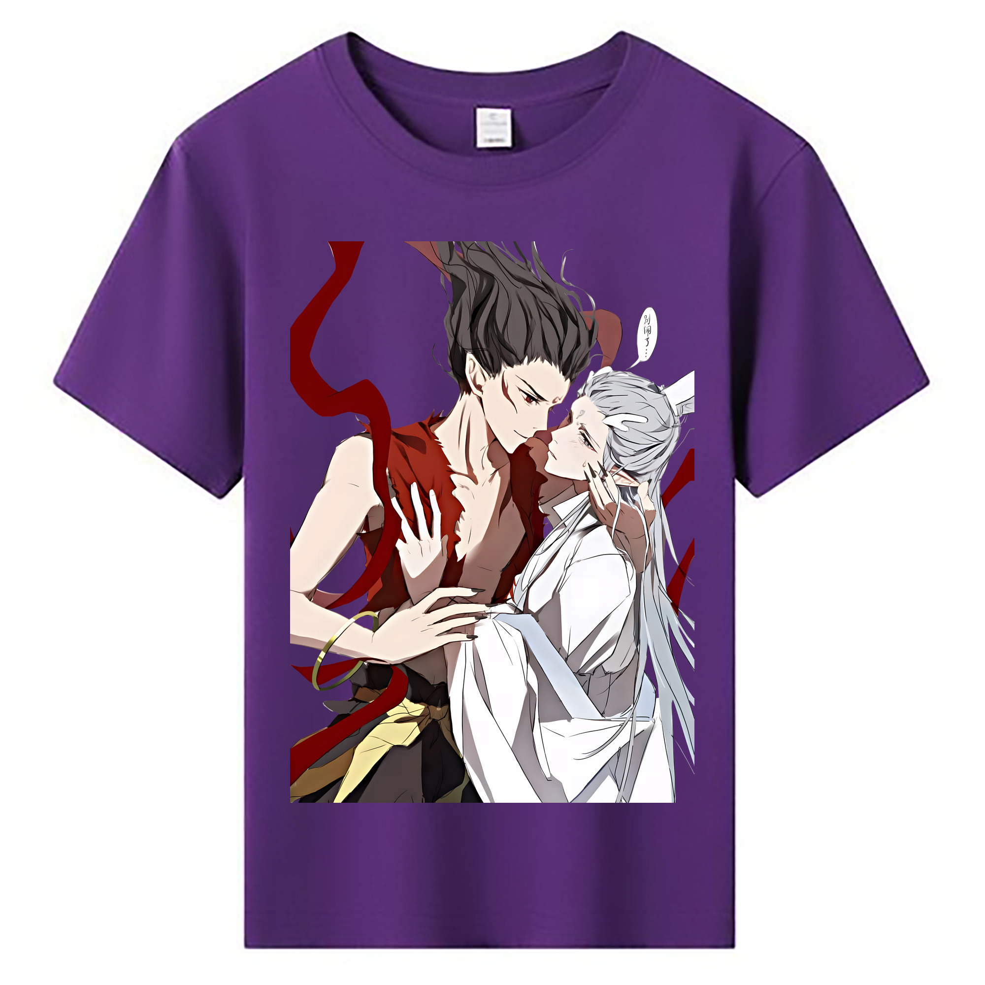 （画像用） Ne Zha 2 ナタ 魔童の大暴れ 綿100％キッズTシャツ（フロントプリント）