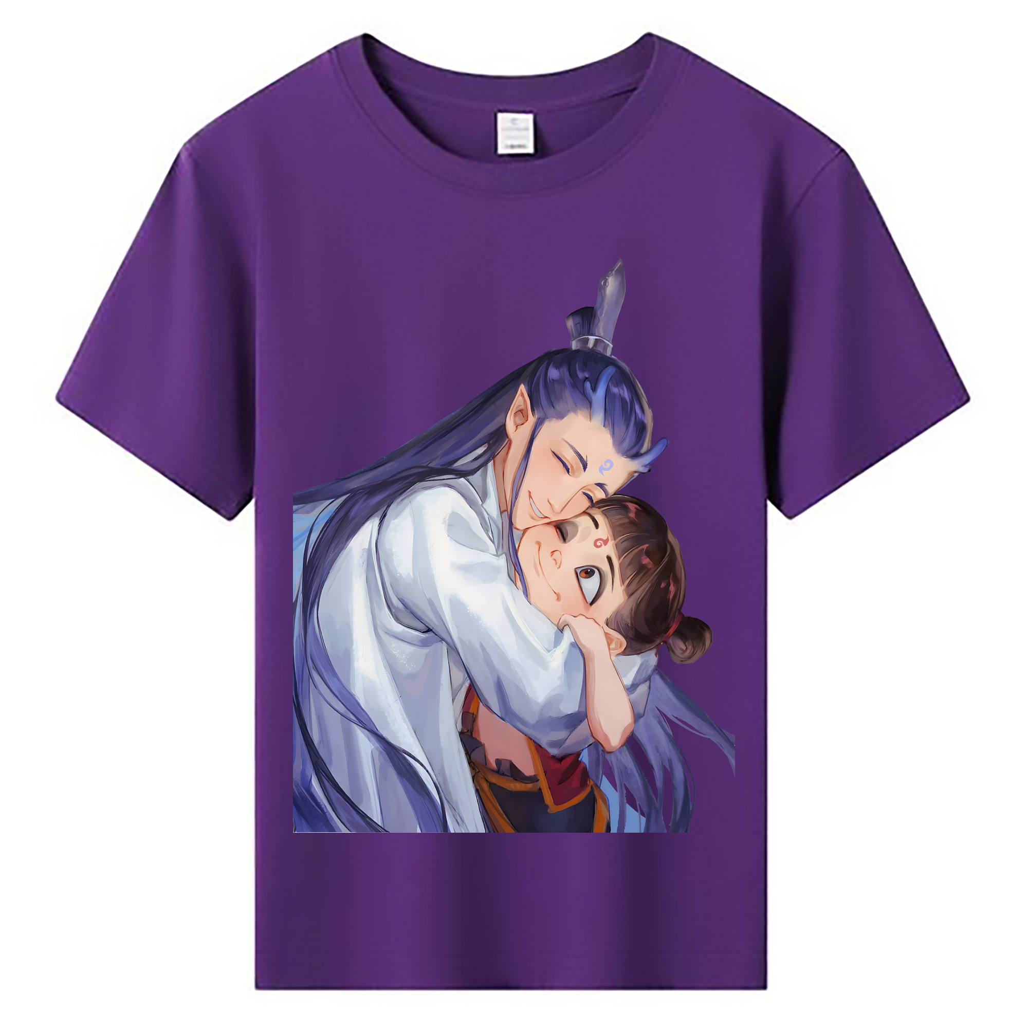 （画像用） Ne Zha 2 ナタ 魔童の大暴れ 綿100％キッズTシャツ（フロントプリント）