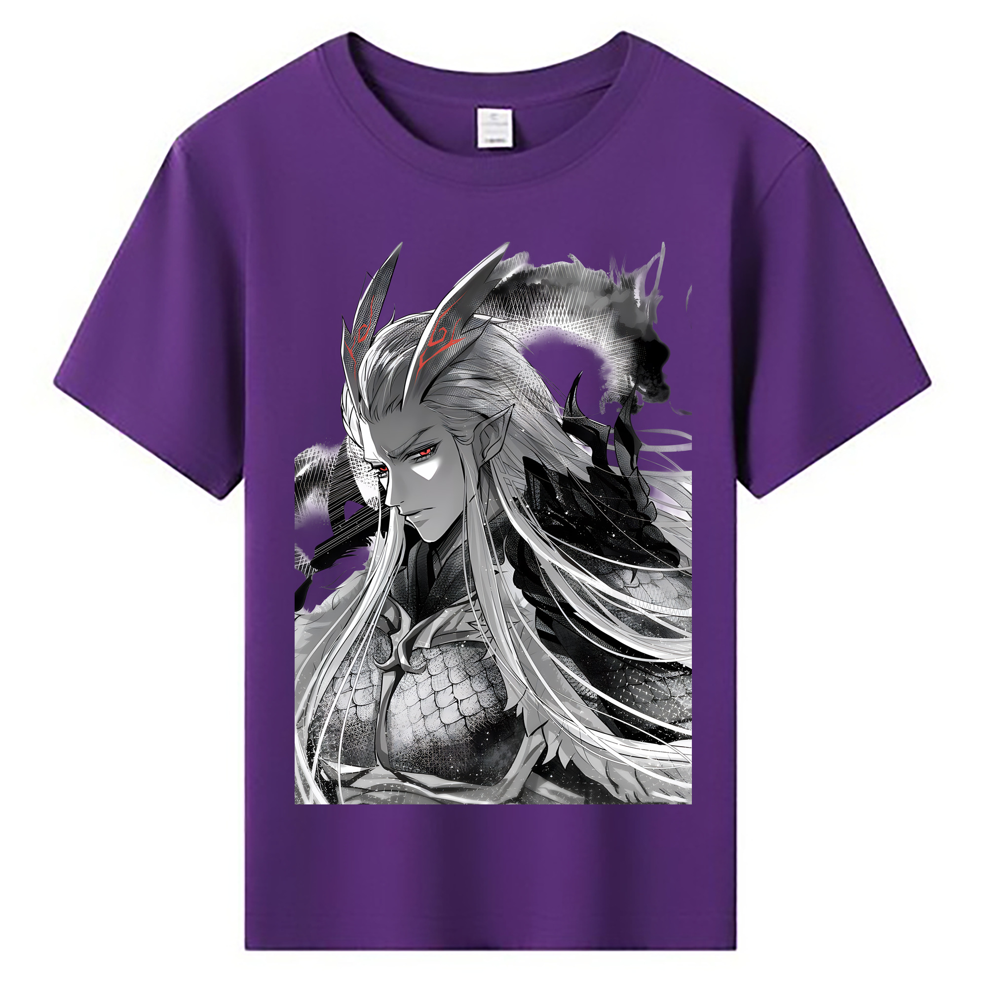 （画像用） Ne Zha 2 ナタ 魔童の大暴れ 綿100％キッズTシャツ（フロントプリント）