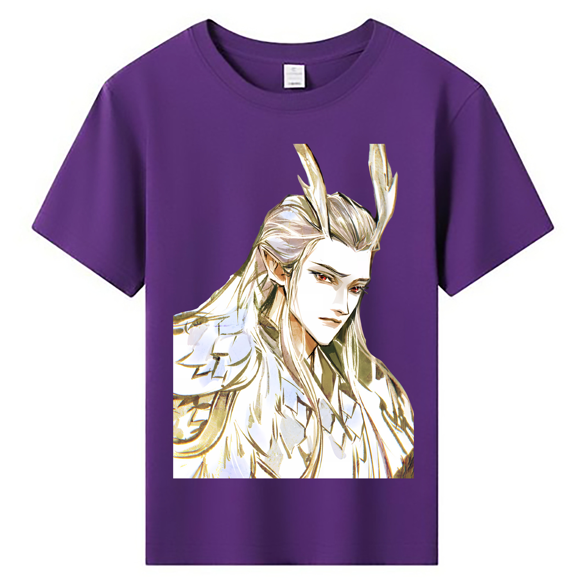 （画像用） Ne Zha 2 ナタ 魔童の大暴れ 綿100％キッズTシャツ（フロントプリント）