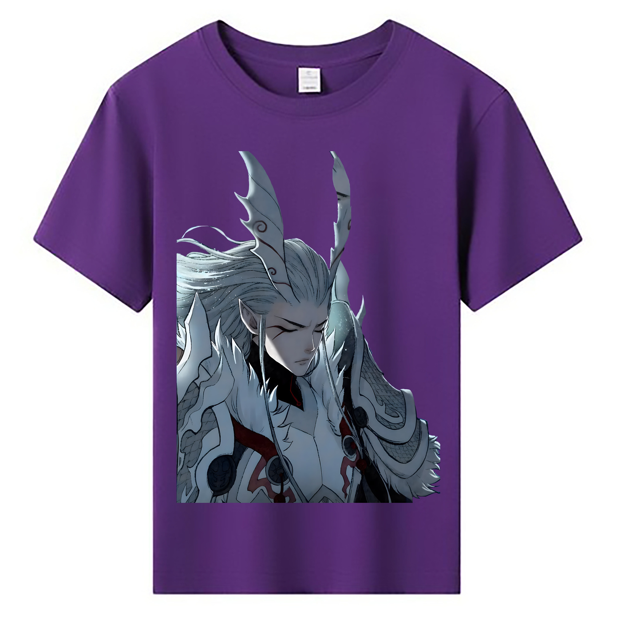 （画像用） Ne Zha 2 ナタ 魔童の大暴れ 綿100％キッズTシャツ（フロントプリント）
