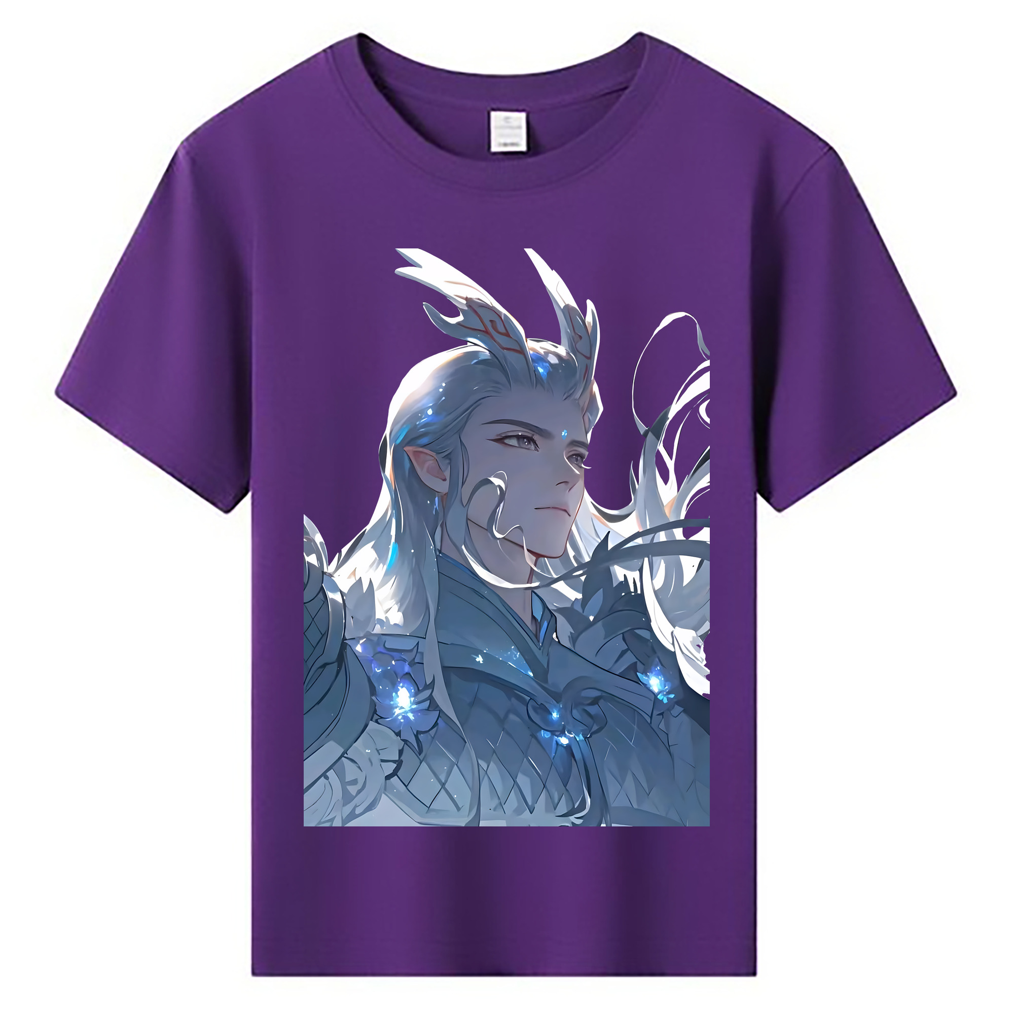 （画像用） Ne Zha 2 ナタ 魔童の大暴れ 綿100％キッズTシャツ（フロントプリント）