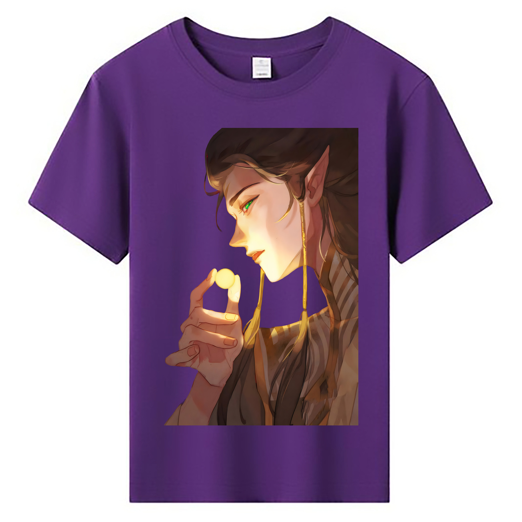 （画像用） Ne Zha 2 ナタ 魔童の大暴れ 綿100％キッズTシャツ（フロントプリント）