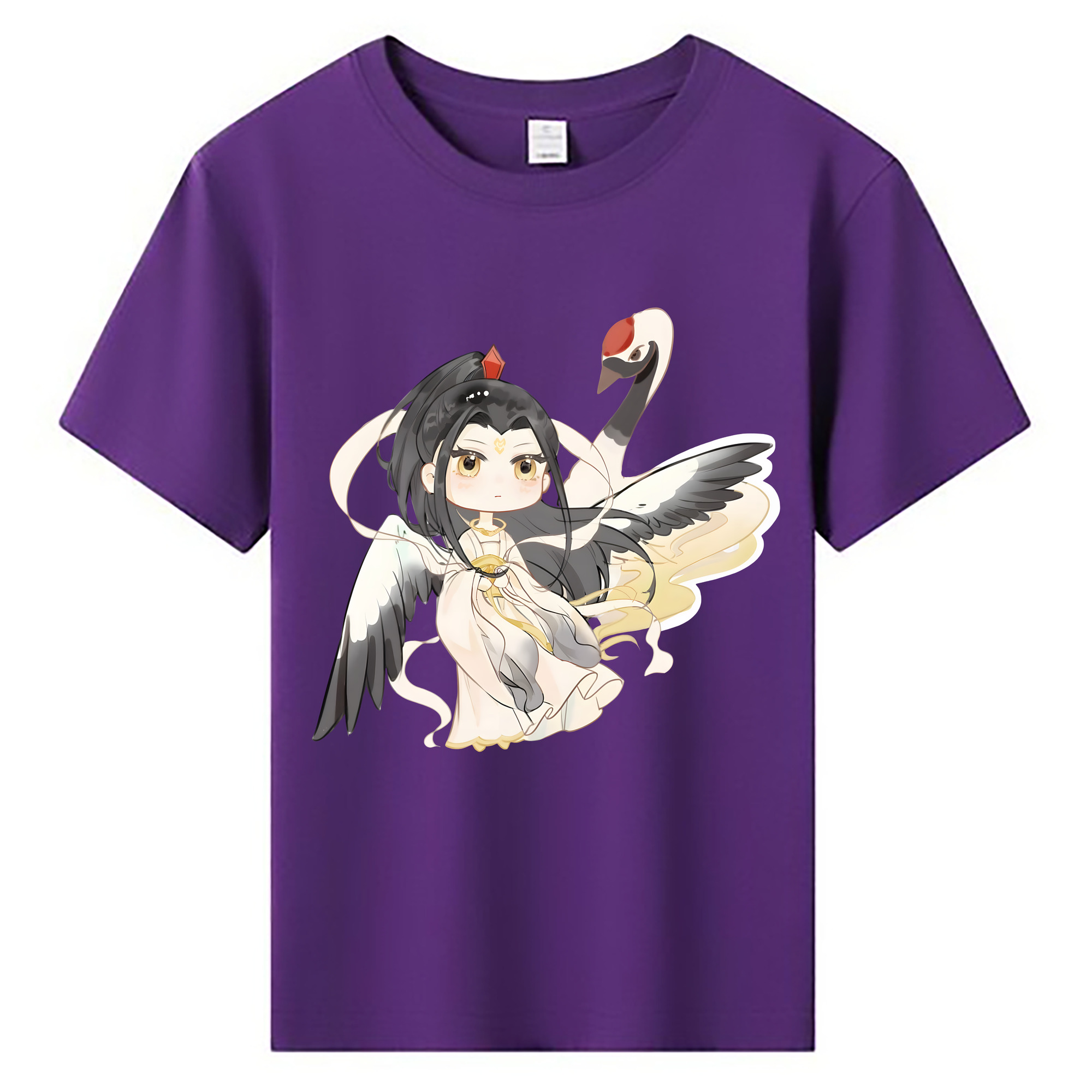 （画像用） Ne Zha 2 ナタ 魔童の大暴れ 綿100％キッズTシャツ（フロントプリント）