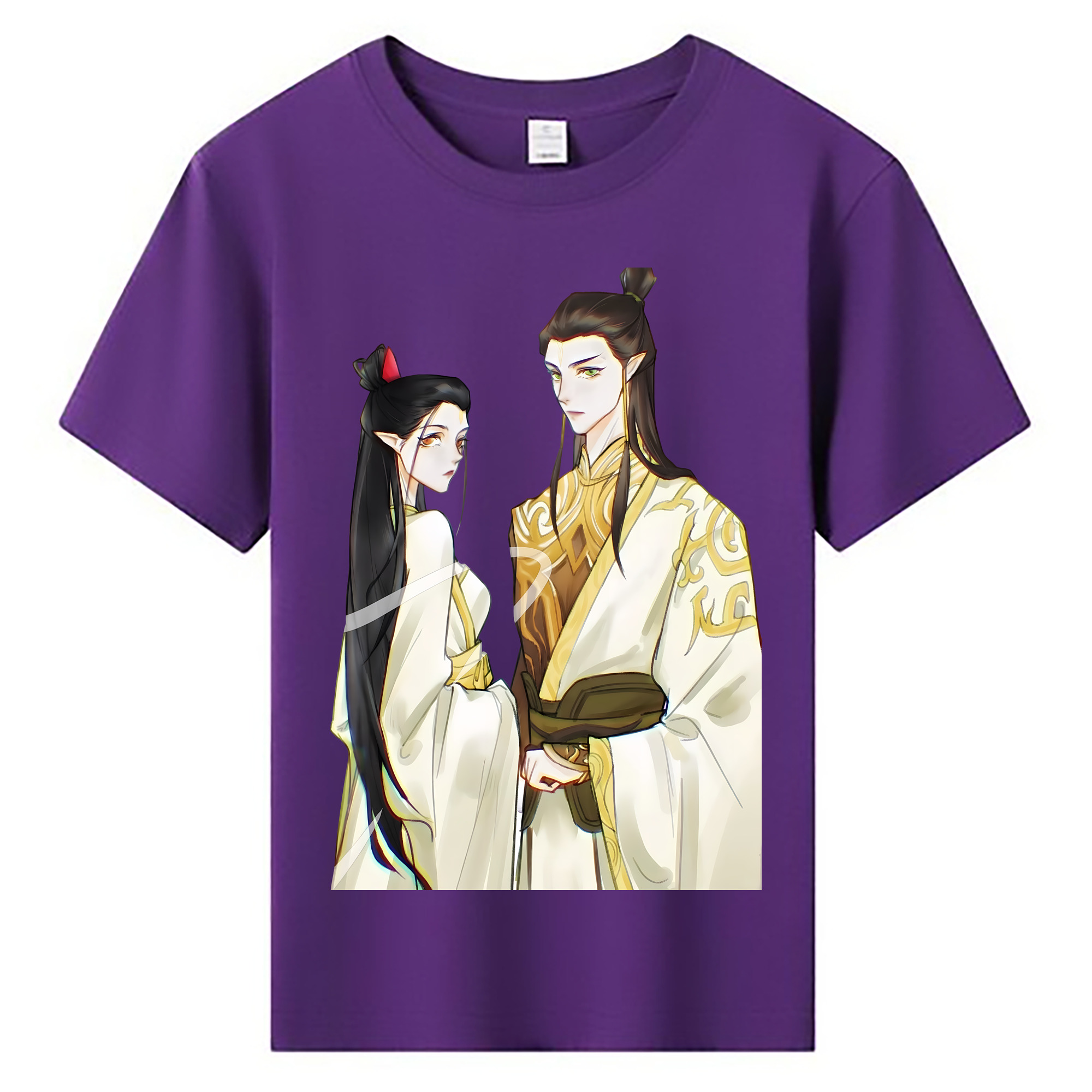 （画像用） Ne Zha 2 ナタ 魔童の大暴れ 綿100％キッズTシャツ（フロントプリント）