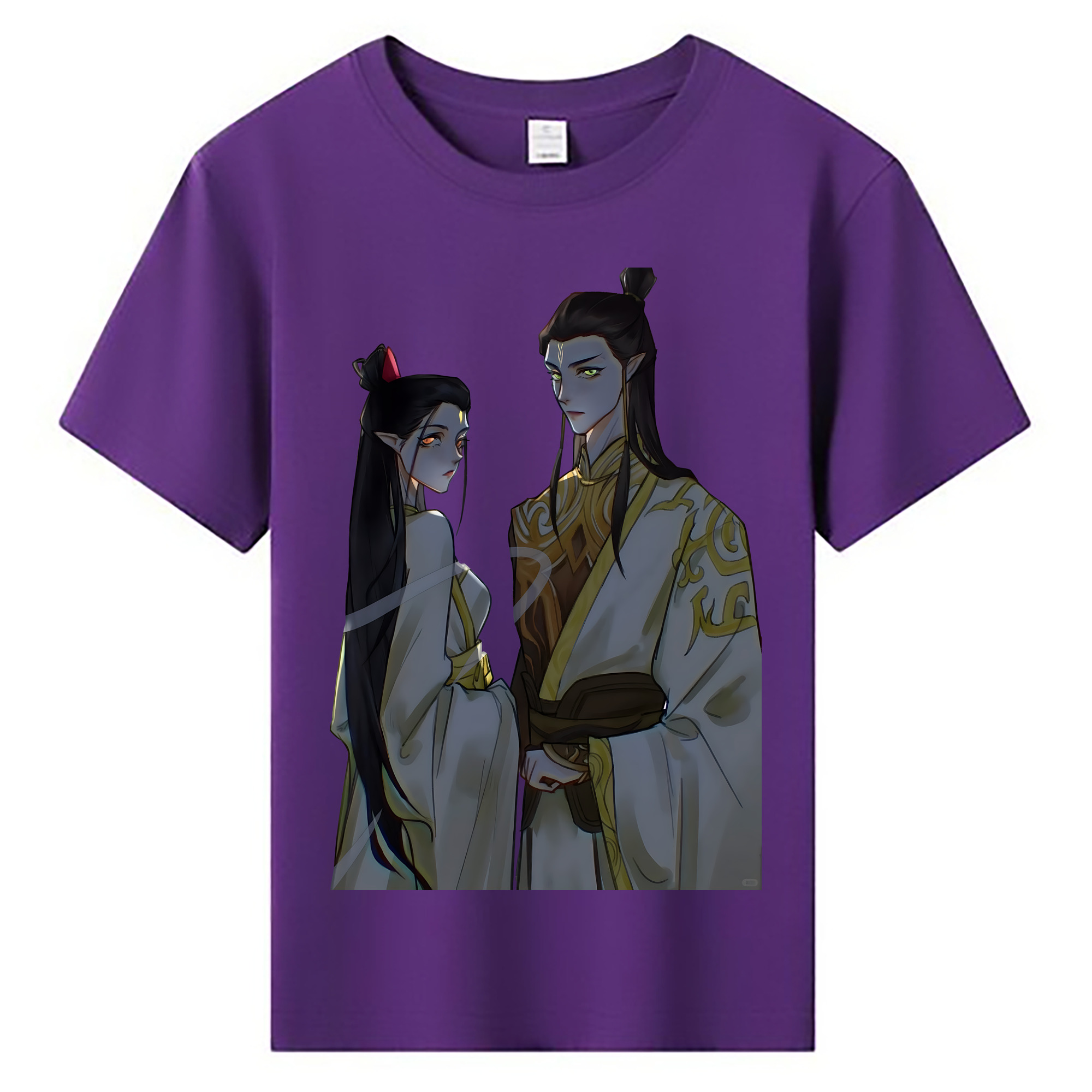 （画像用） Ne Zha 2 ナタ 魔童の大暴れ 綿100％キッズTシャツ（フロントプリント）