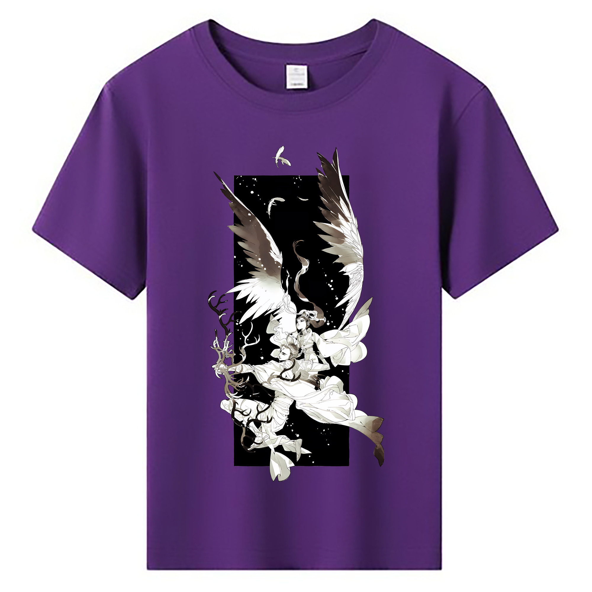 （画像用） Ne Zha 2 ナタ 魔童の大暴れ 綿100％キッズTシャツ（フロントプリント）