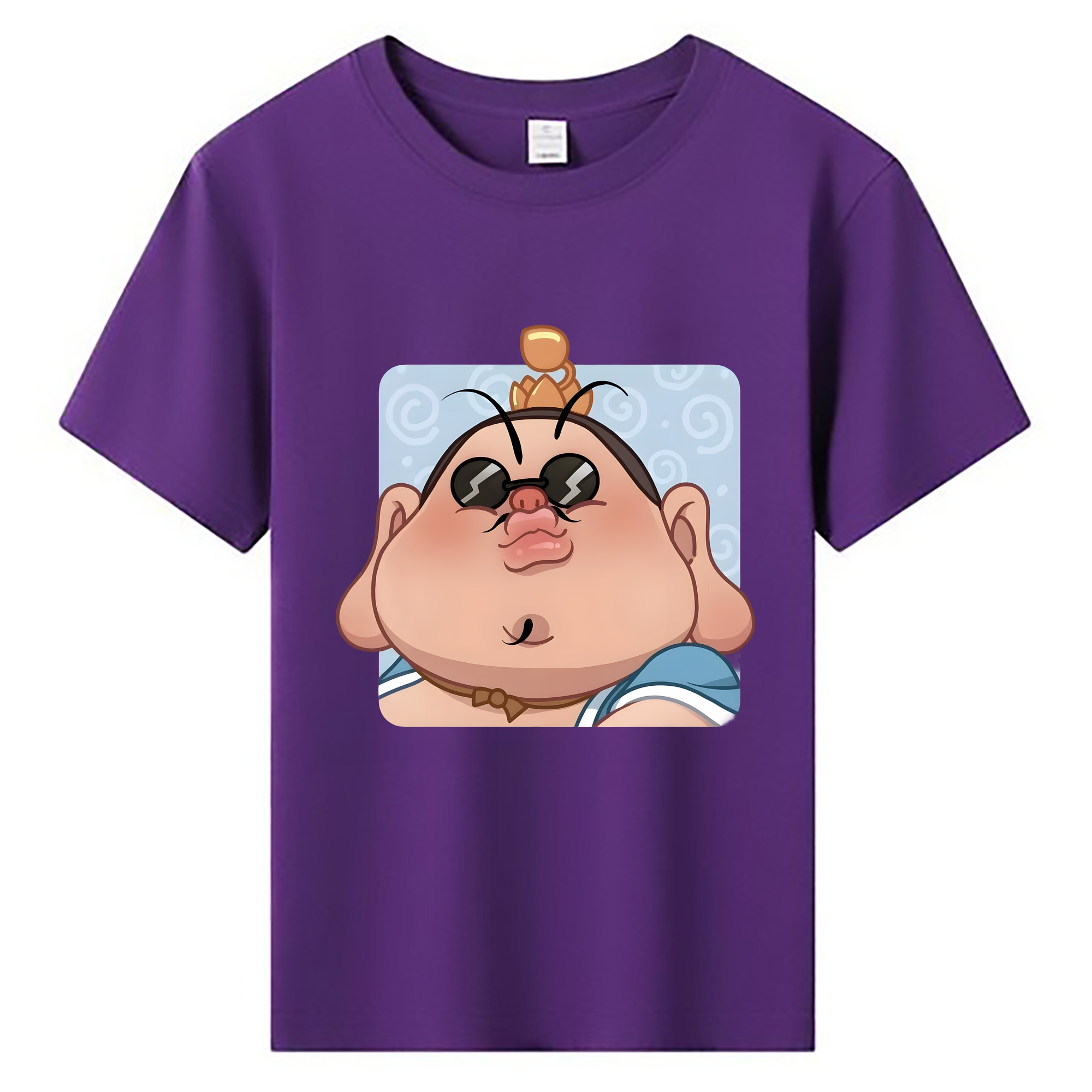 （画像用） Ne Zha 2 ナタ 魔童の大暴れ 綿100％キッズTシャツ（フロントプリント）