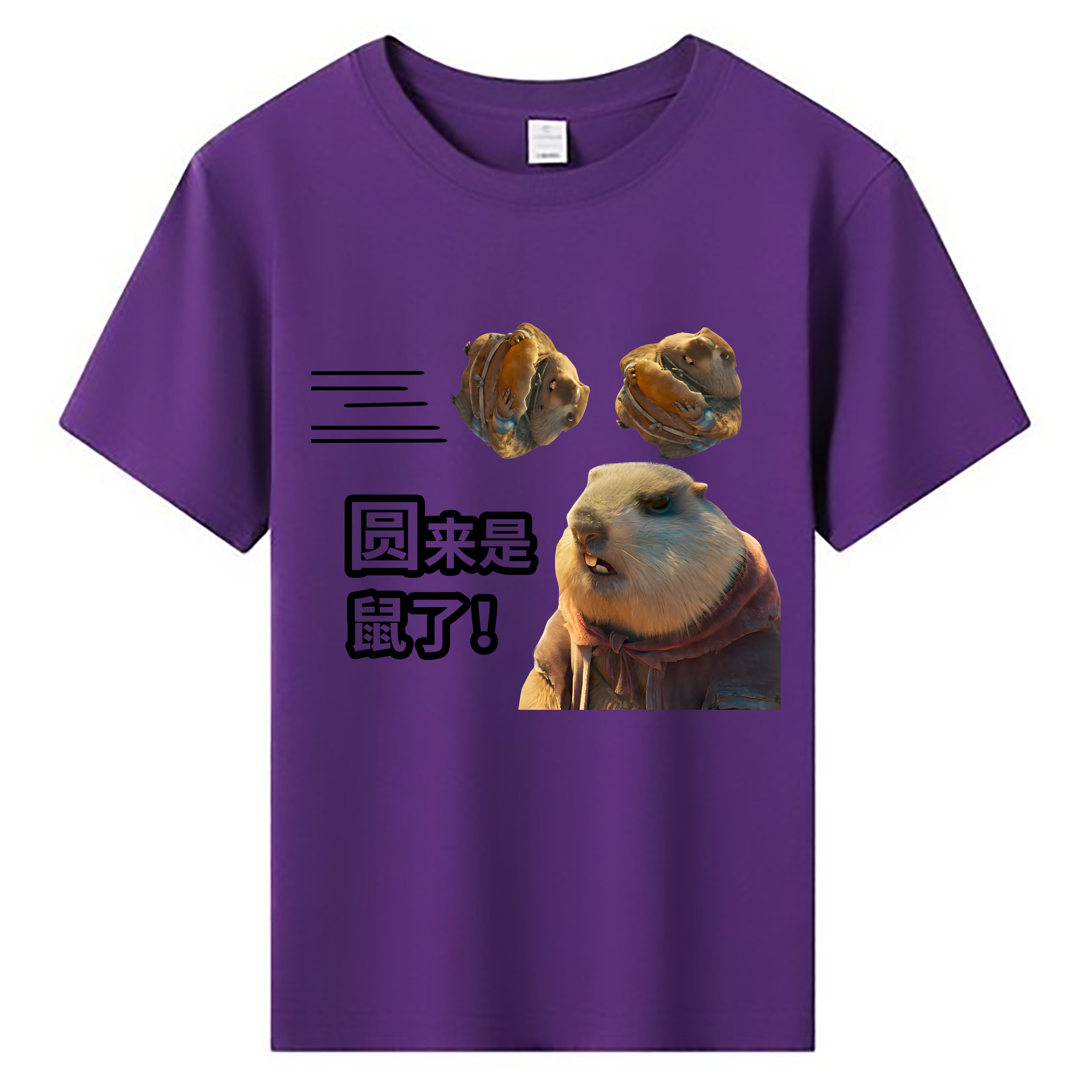 （画像用） Ne Zha 2 ナタ 魔童の大暴れ 綿100％キッズTシャツ（フロントプリント）