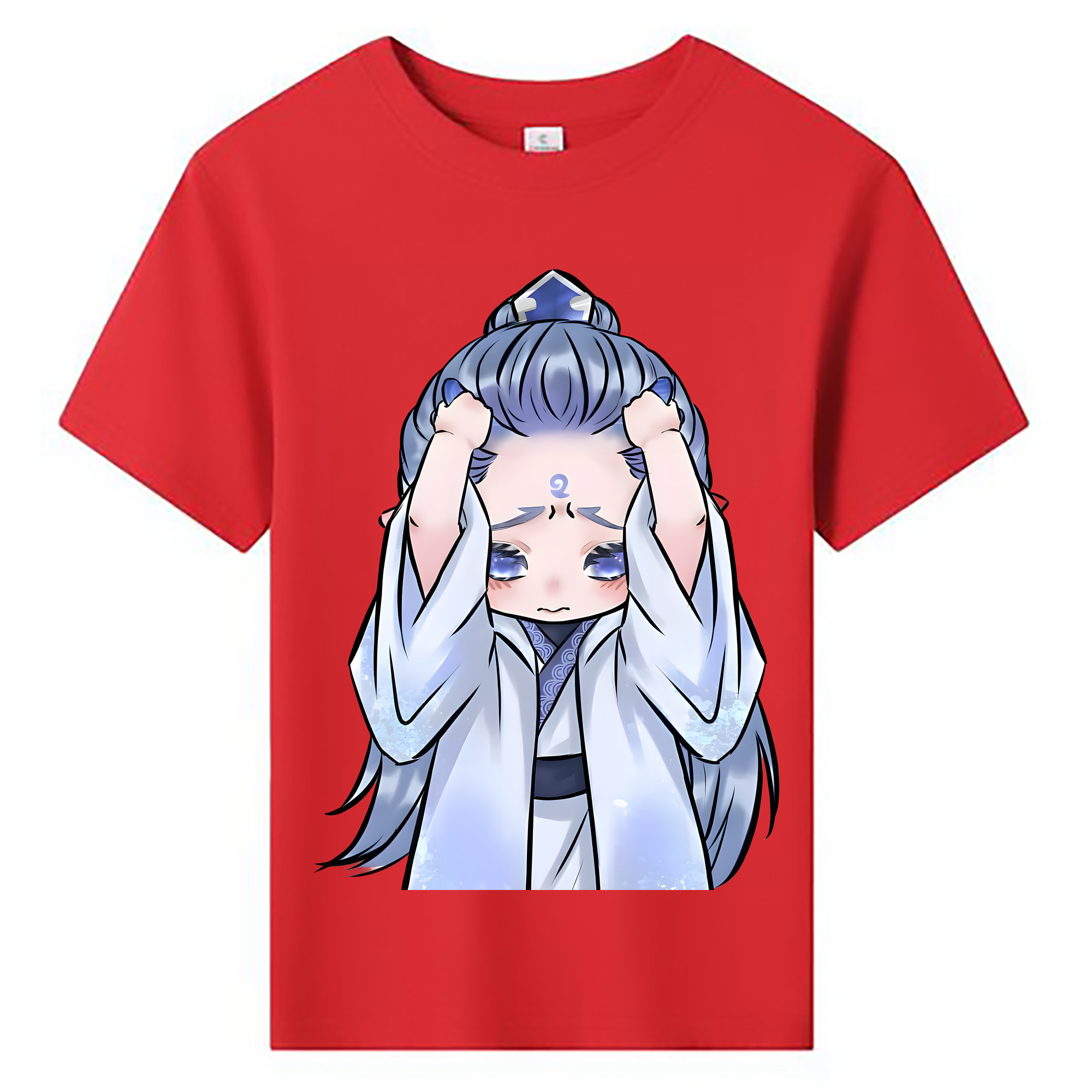 （画像用） Ne Zha 2 ナタ 魔童の大暴れ 綿100％キッズTシャツ（フロントプリント）