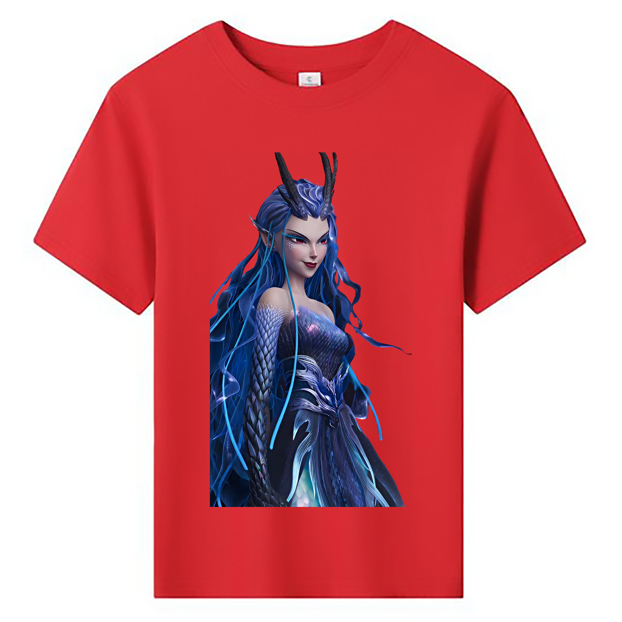（画像用） Ne Zha 2 ナタ 魔童の大暴れ 綿100％キッズTシャツ（フロントプリント）