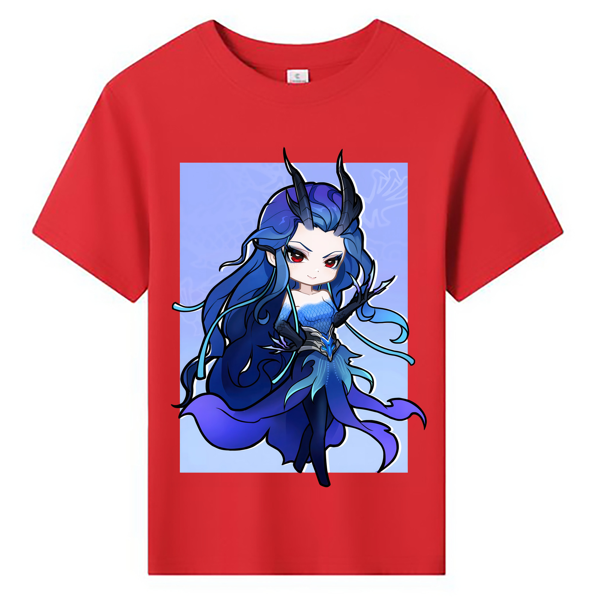 （画像用） Ne Zha 2 ナタ 魔童の大暴れ 綿100％キッズTシャツ（フロントプリント）
