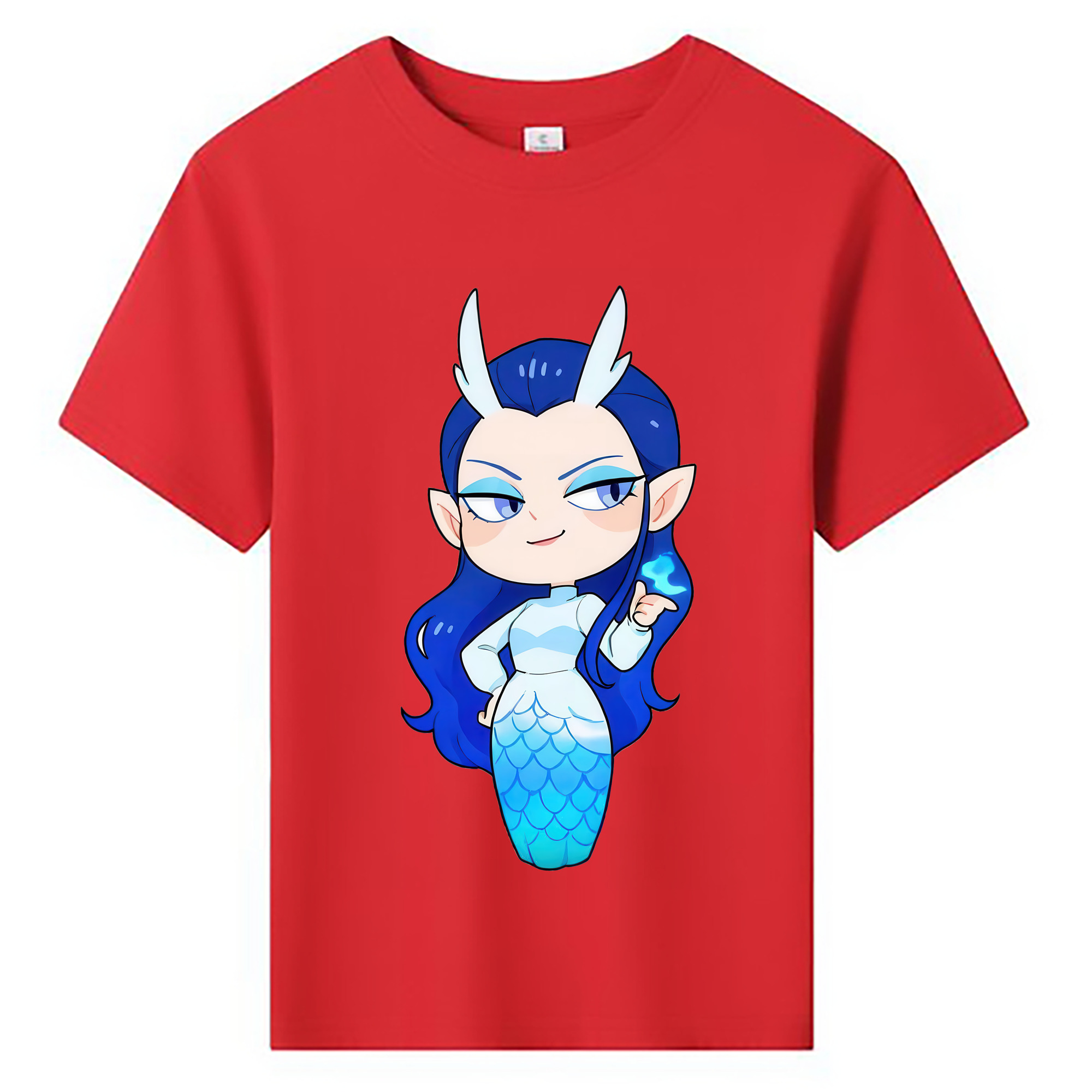 （画像用） Ne Zha 2 ナタ 魔童の大暴れ 綿100％キッズTシャツ（フロントプリント）