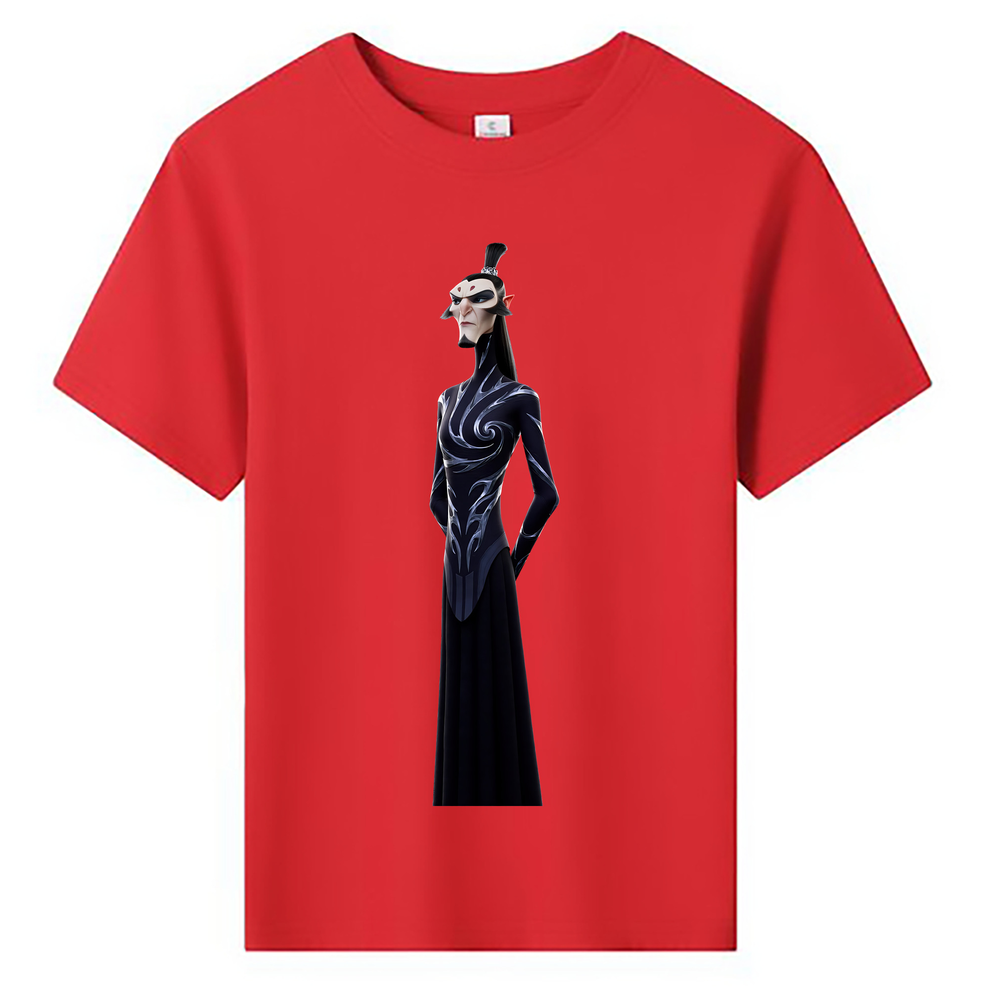 （画像用） Ne Zha 2 ナタ 魔童の大暴れ 綿100％キッズTシャツ（フロントプリント）