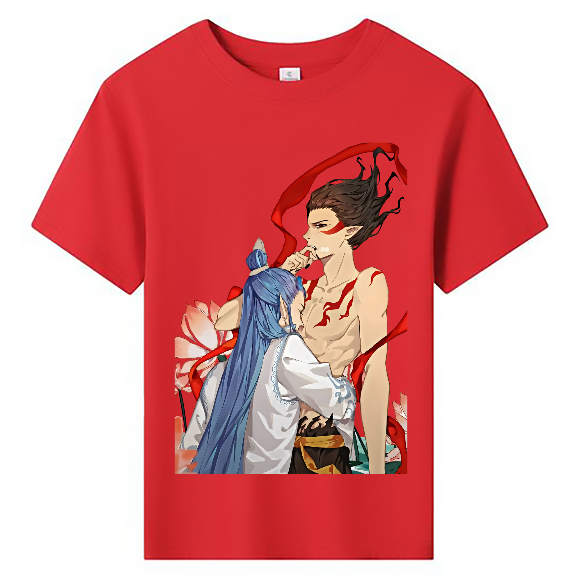 （画像用） Ne Zha 2 ナタ 魔童の大暴れ 綿100％キッズTシャツ（フロントプリント）
