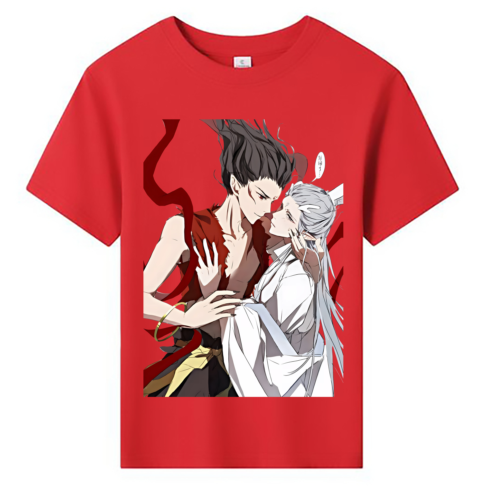 （画像用） Ne Zha 2 ナタ 魔童の大暴れ 綿100％キッズTシャツ（フロントプリント）