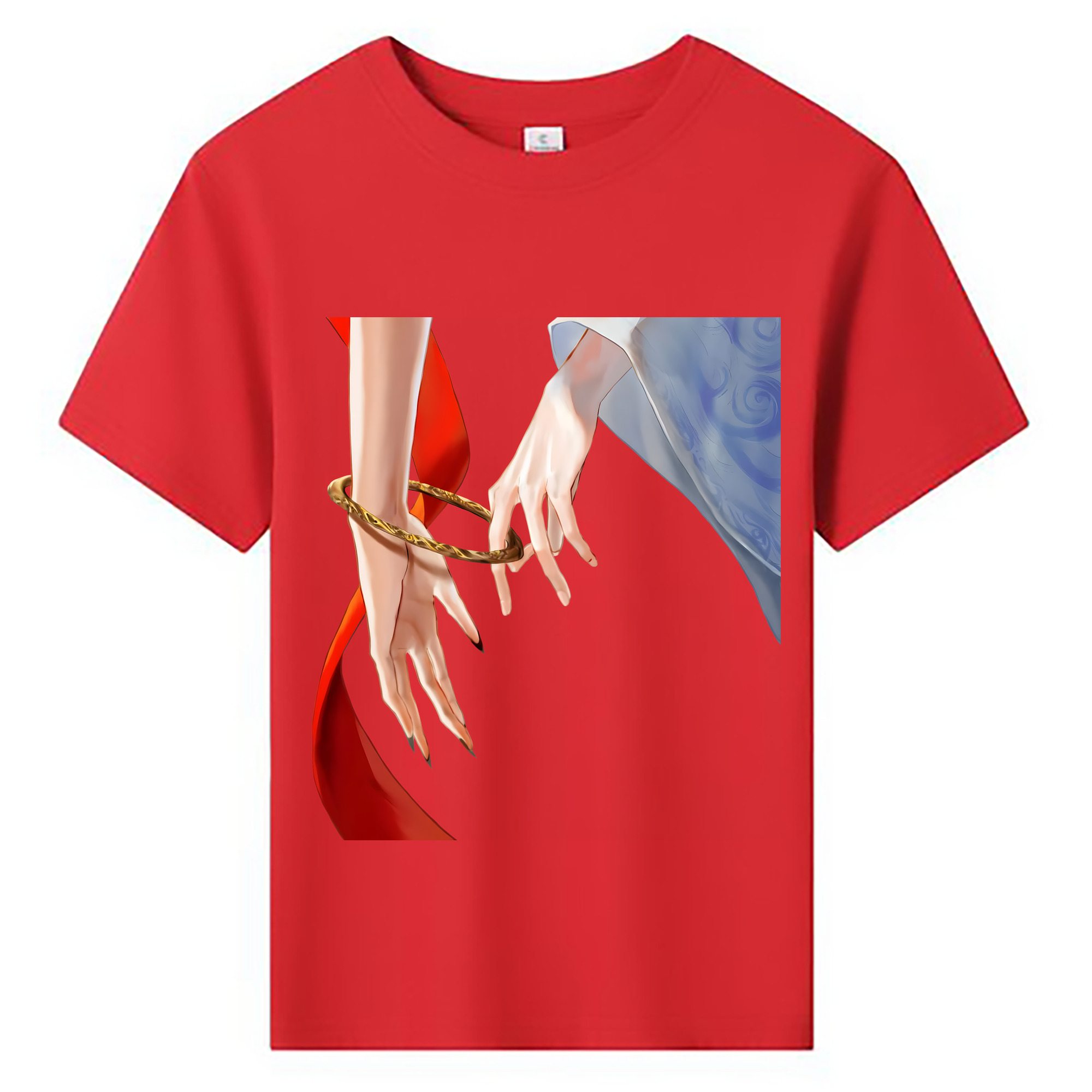 （画像用） Ne Zha 2 ナタ 魔童の大暴れ 綿100％キッズTシャツ（フロントプリント）