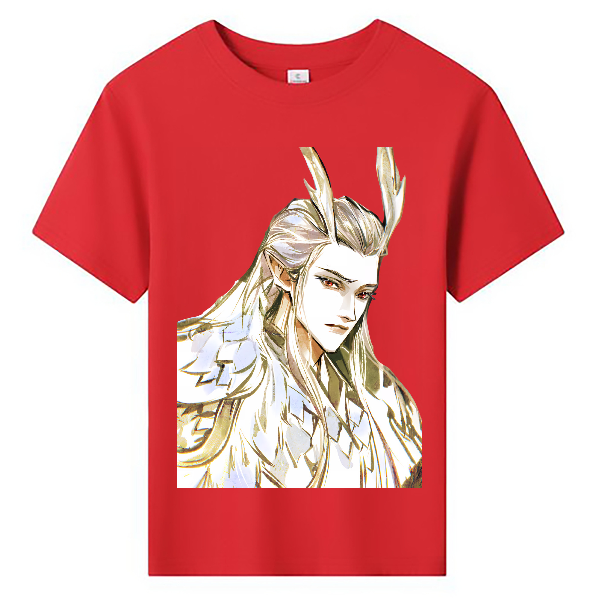 （画像用） Ne Zha 2 ナタ 魔童の大暴れ 綿100％キッズTシャツ（フロントプリント）