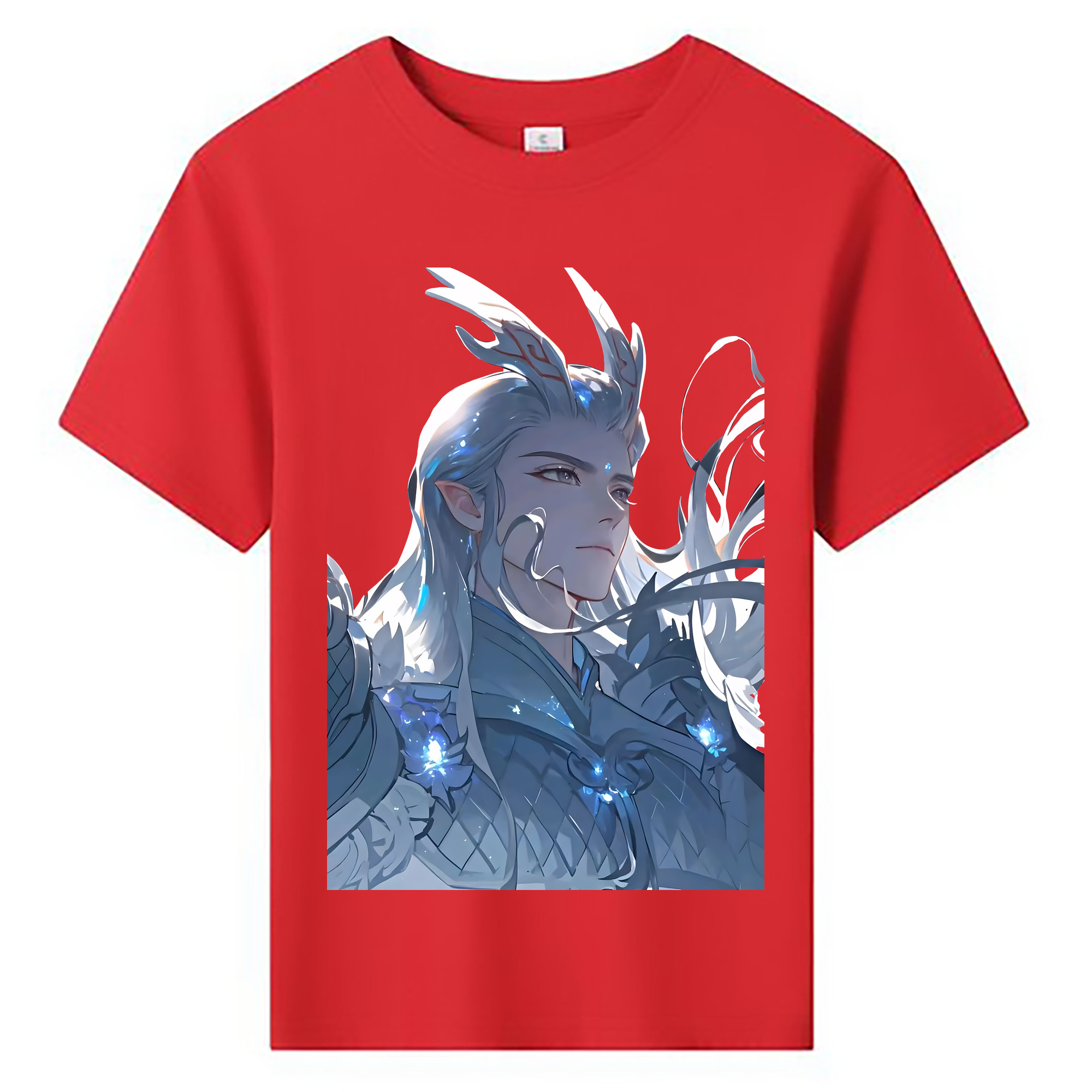 （画像用） Ne Zha 2 ナタ 魔童の大暴れ 綿100％キッズTシャツ（フロントプリント）