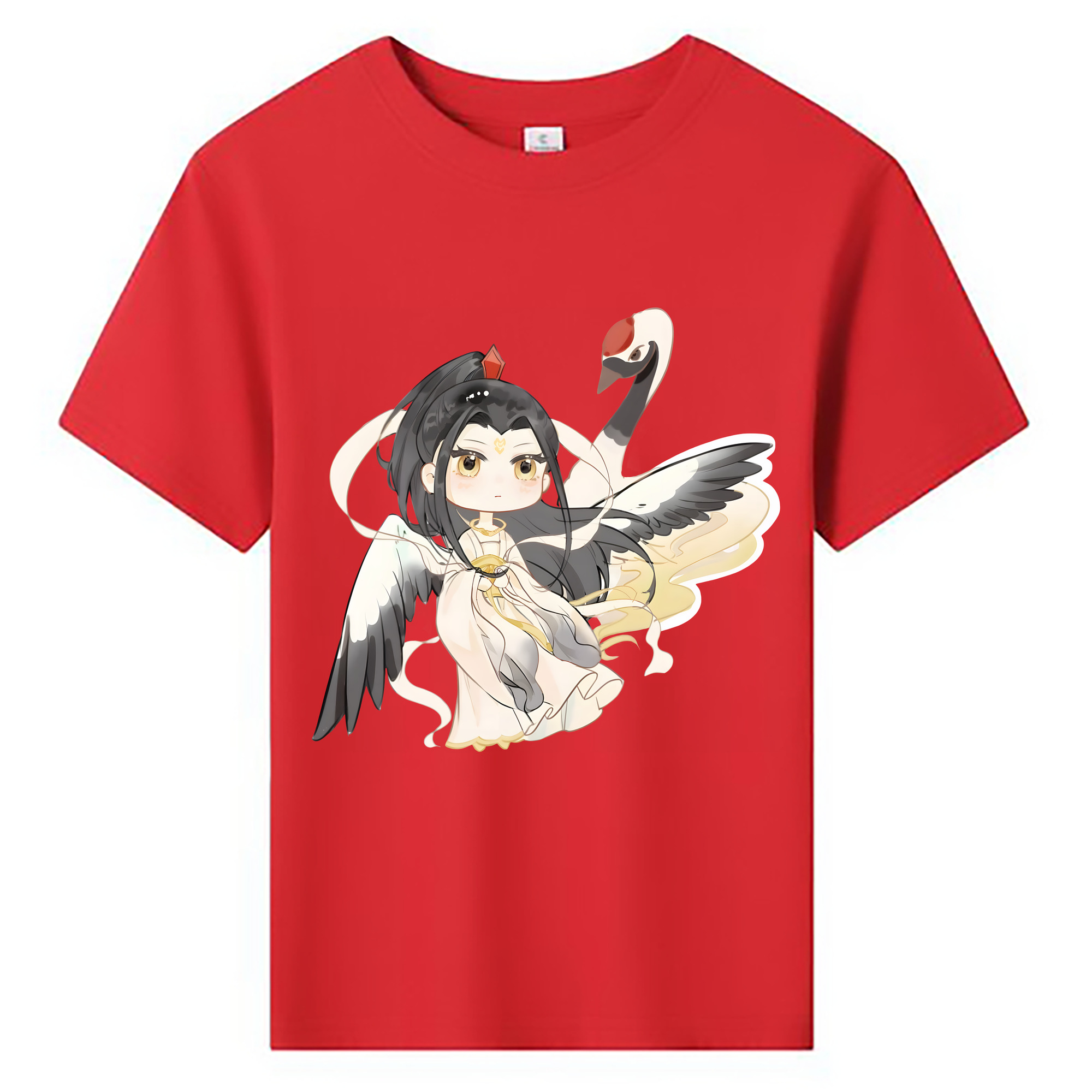 （画像用） Ne Zha 2 ナタ 魔童の大暴れ 綿100％キッズTシャツ（フロントプリント）