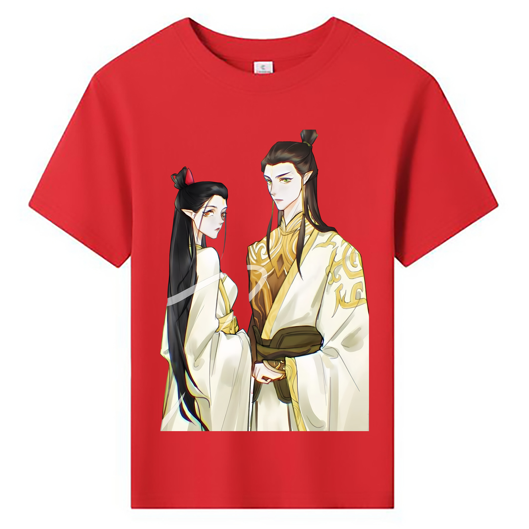 （画像用） Ne Zha 2 ナタ 魔童の大暴れ 綿100％キッズTシャツ（フロントプリント）