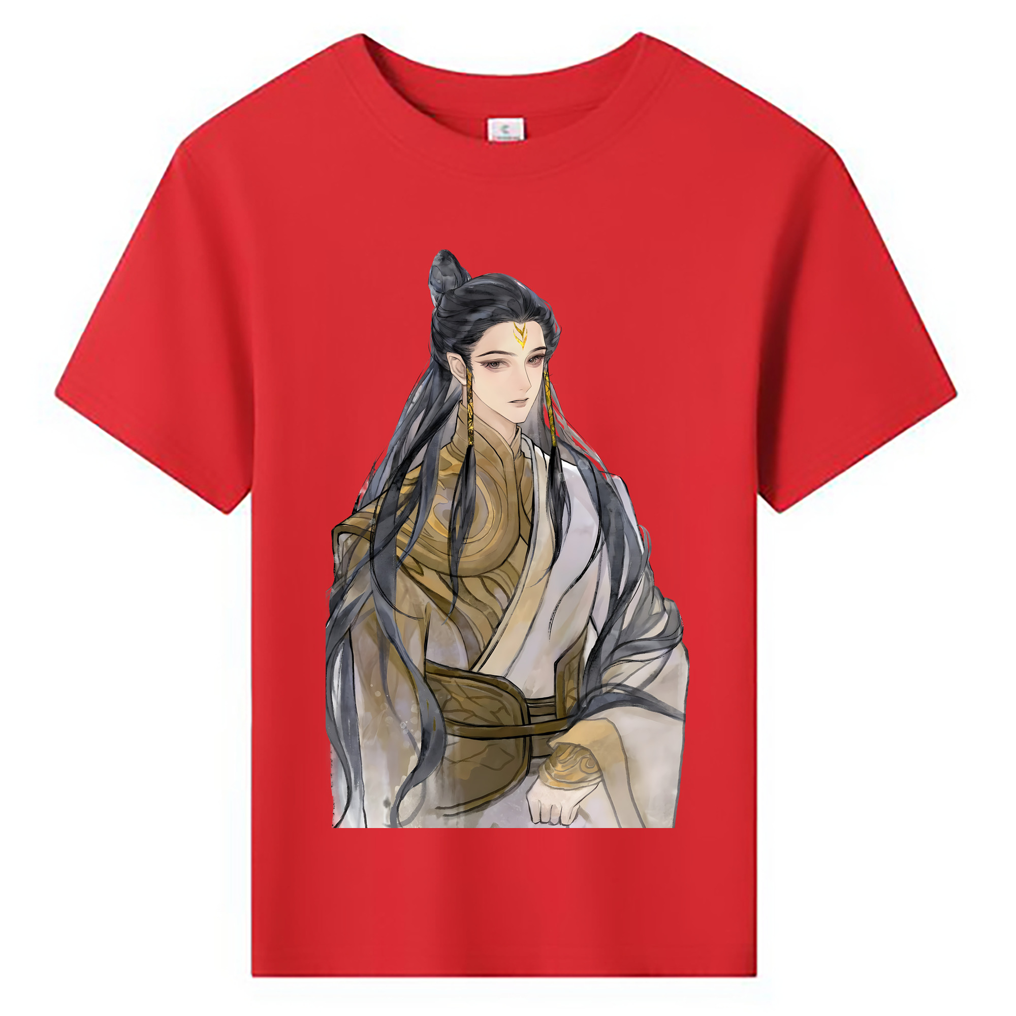 （画像用） Ne Zha 2 ナタ 魔童の大暴れ 綿100％キッズTシャツ（フロントプリント）