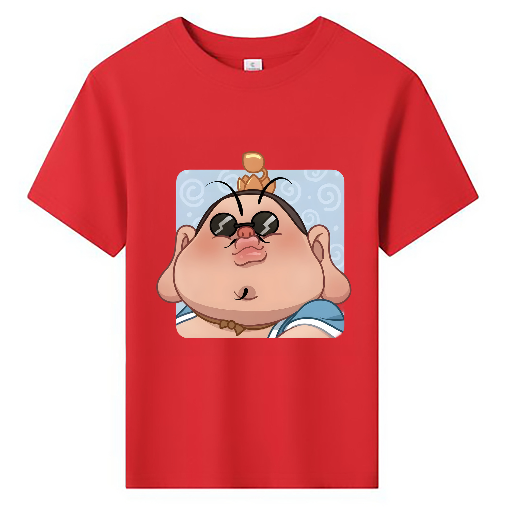 （画像用） Ne Zha 2 ナタ 魔童の大暴れ 綿100％キッズTシャツ（フロントプリント）