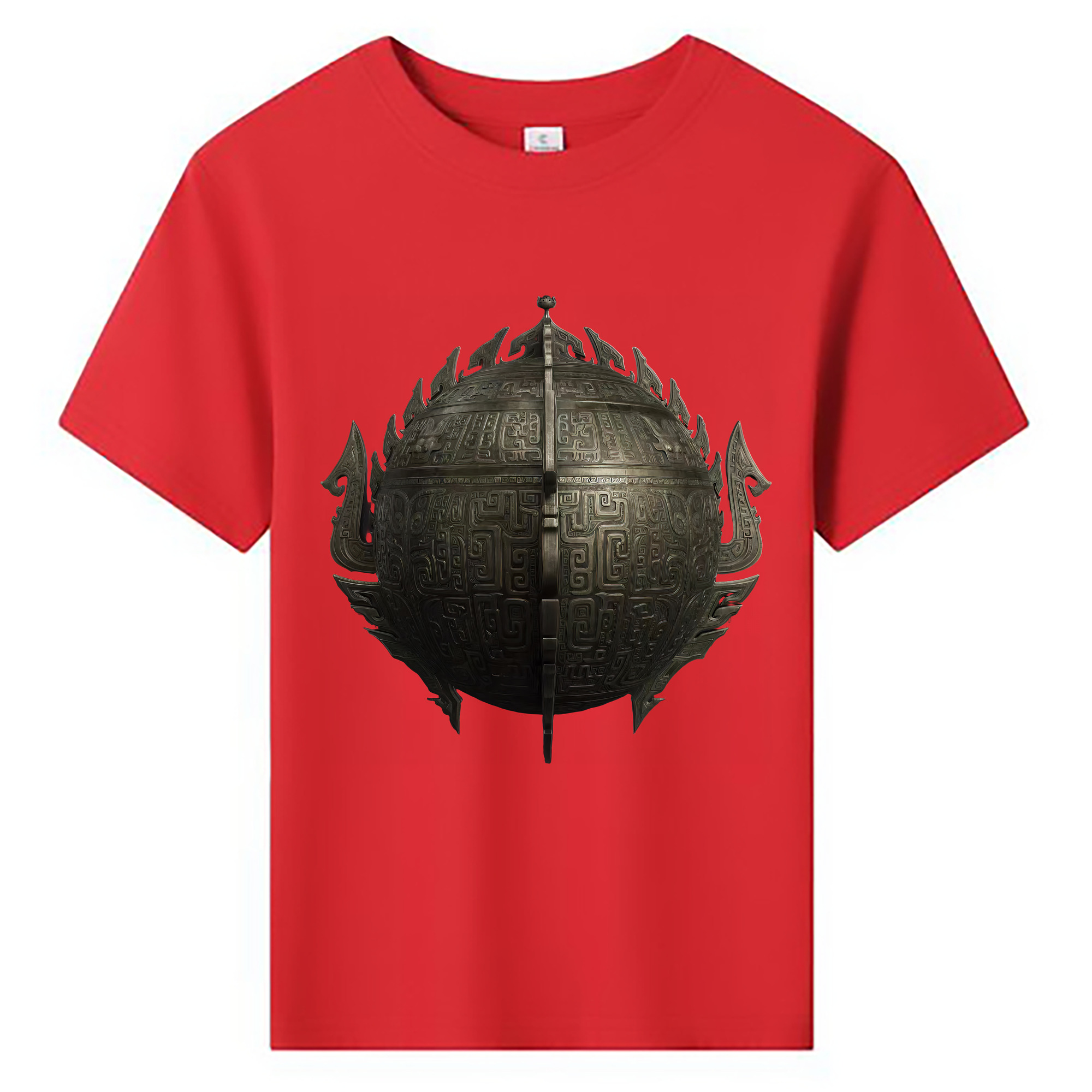 （画像用） Ne Zha 2 ナタ 魔童の大暴れ 綿100％キッズTシャツ（フロントプリント）