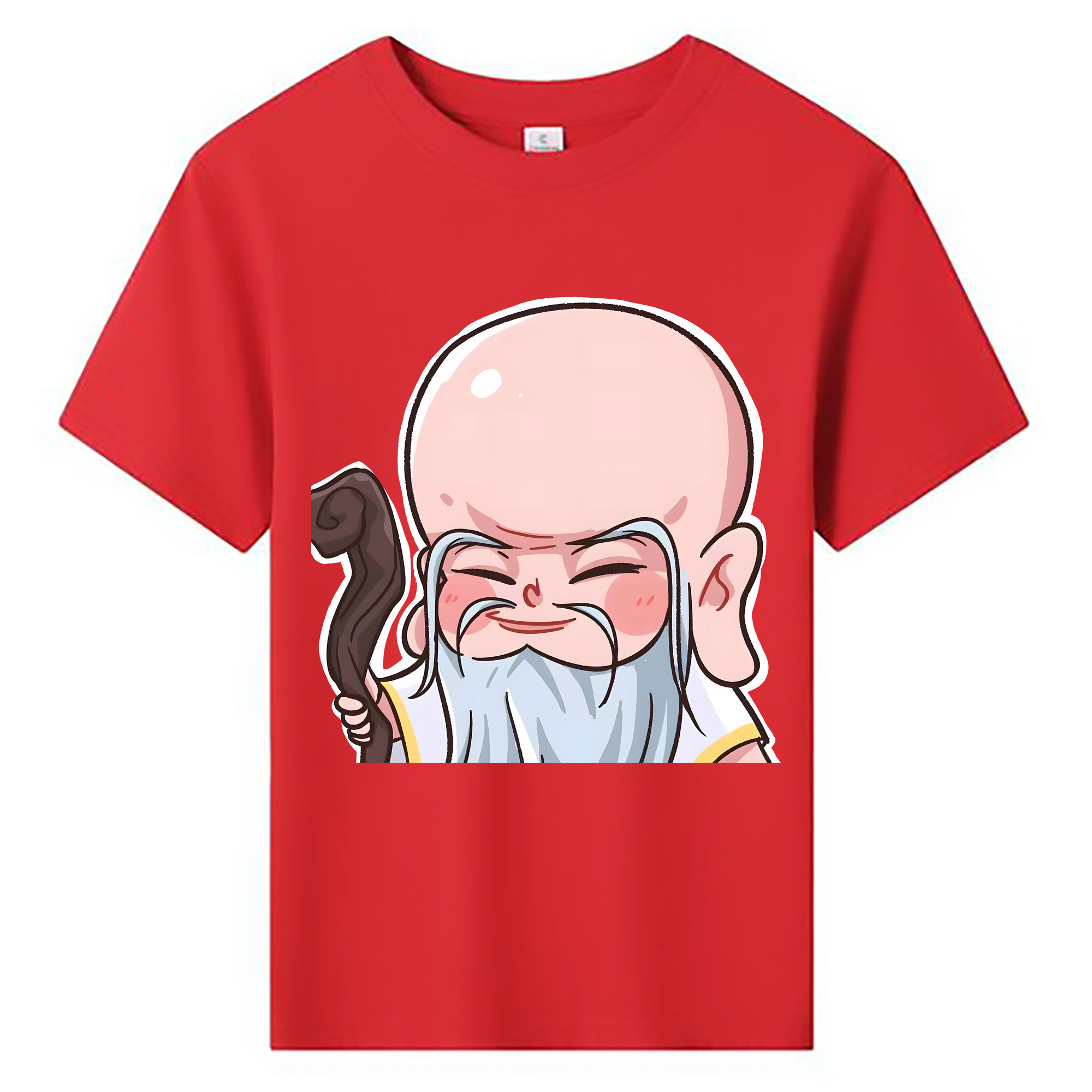 （画像用） Ne Zha 2 ナタ 魔童の大暴れ 綿100％キッズTシャツ（フロントプリント）
