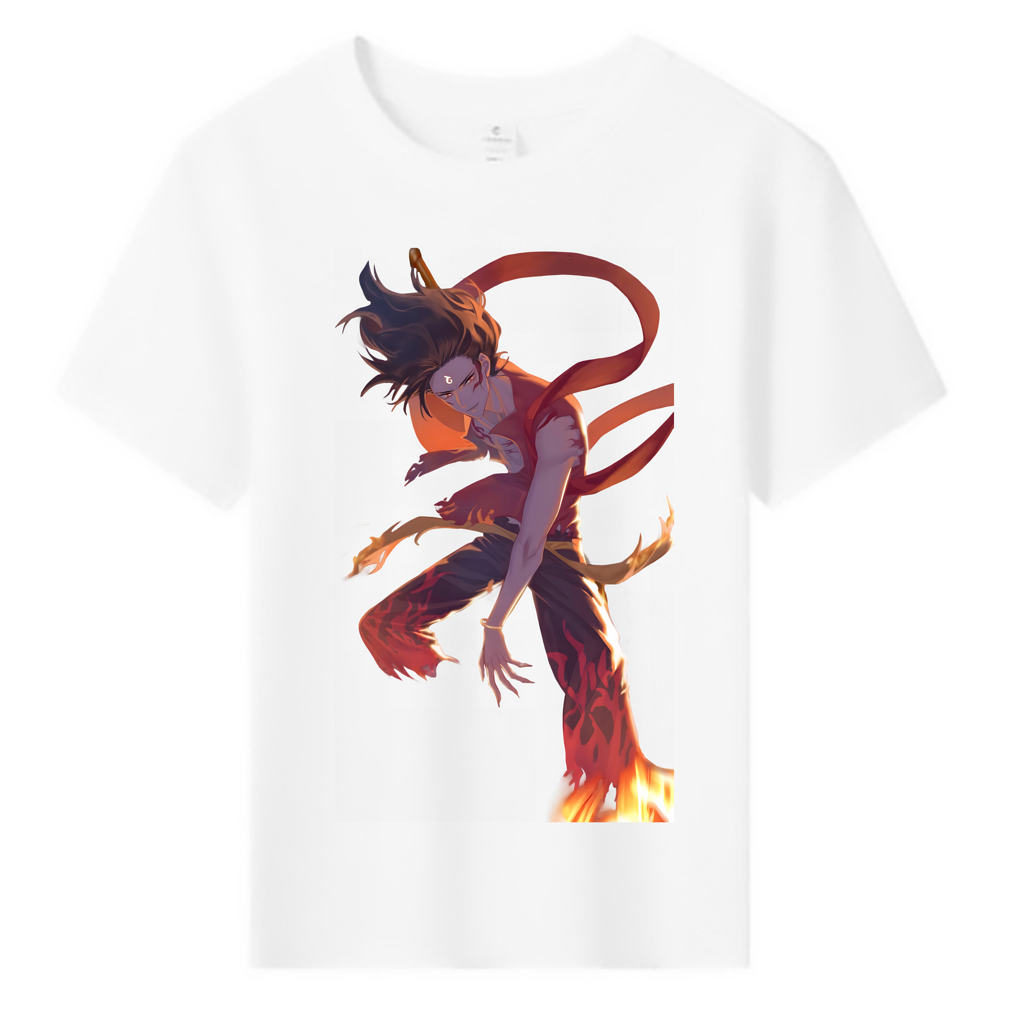 （画像用） Ne Zha 2 ナタ 魔童の大暴れ 綿100％キッズTシャツ（フロントプリント）