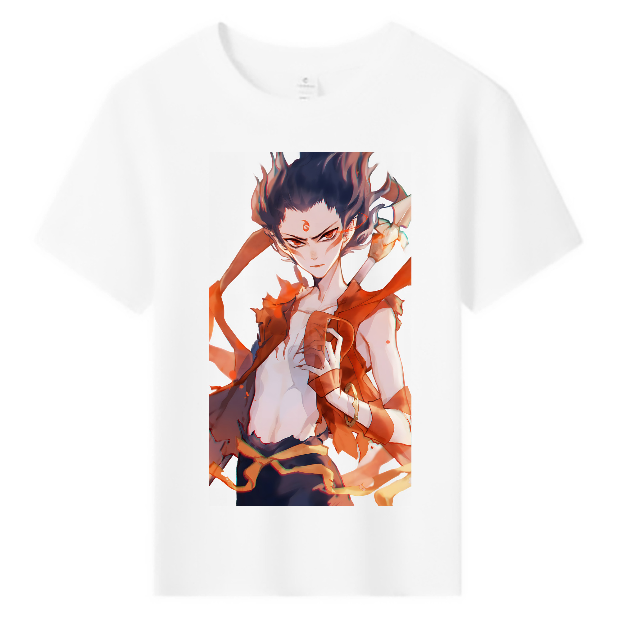 （画像用） Ne Zha 2 ナタ 魔童の大暴れ 綿100％キッズTシャツ（フロントプリント）