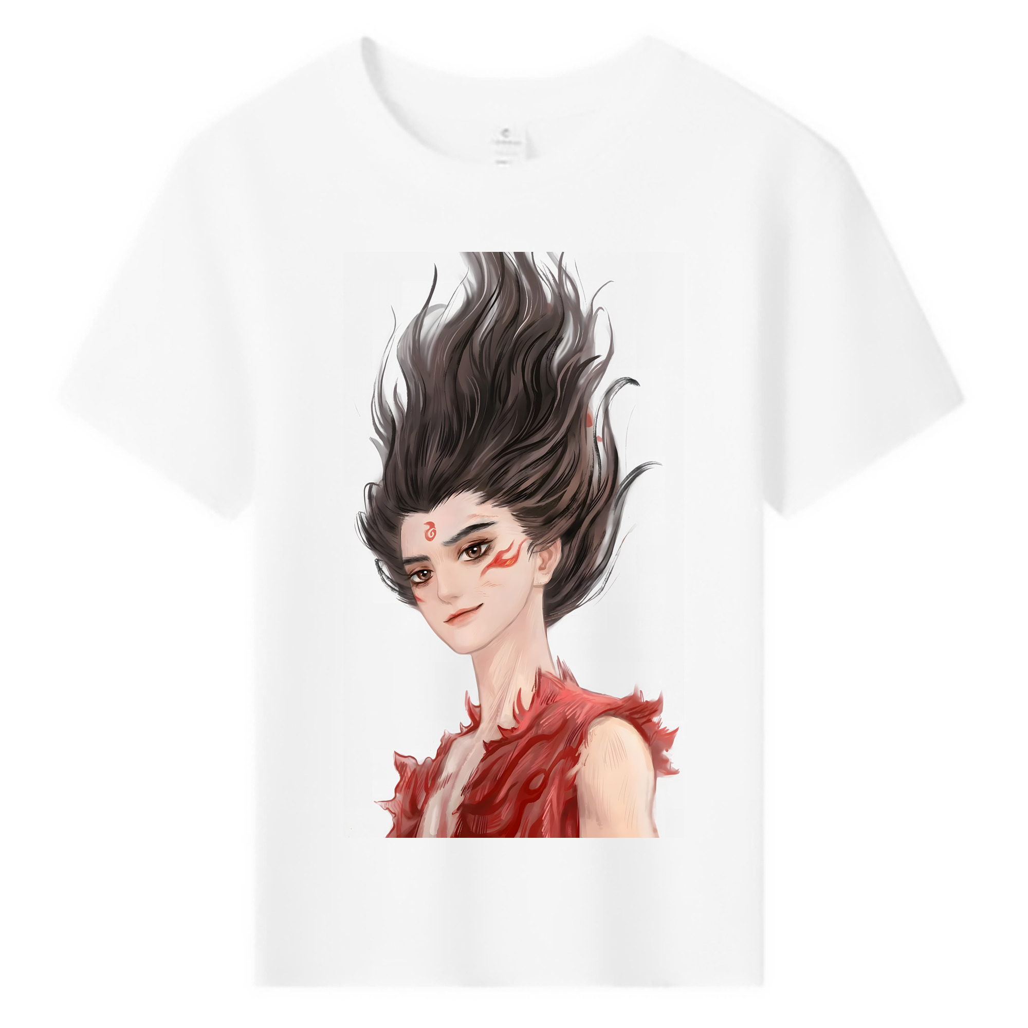 （画像用） Ne Zha 2 ナタ 魔童の大暴れ 綿100％キッズTシャツ（フロントプリント）