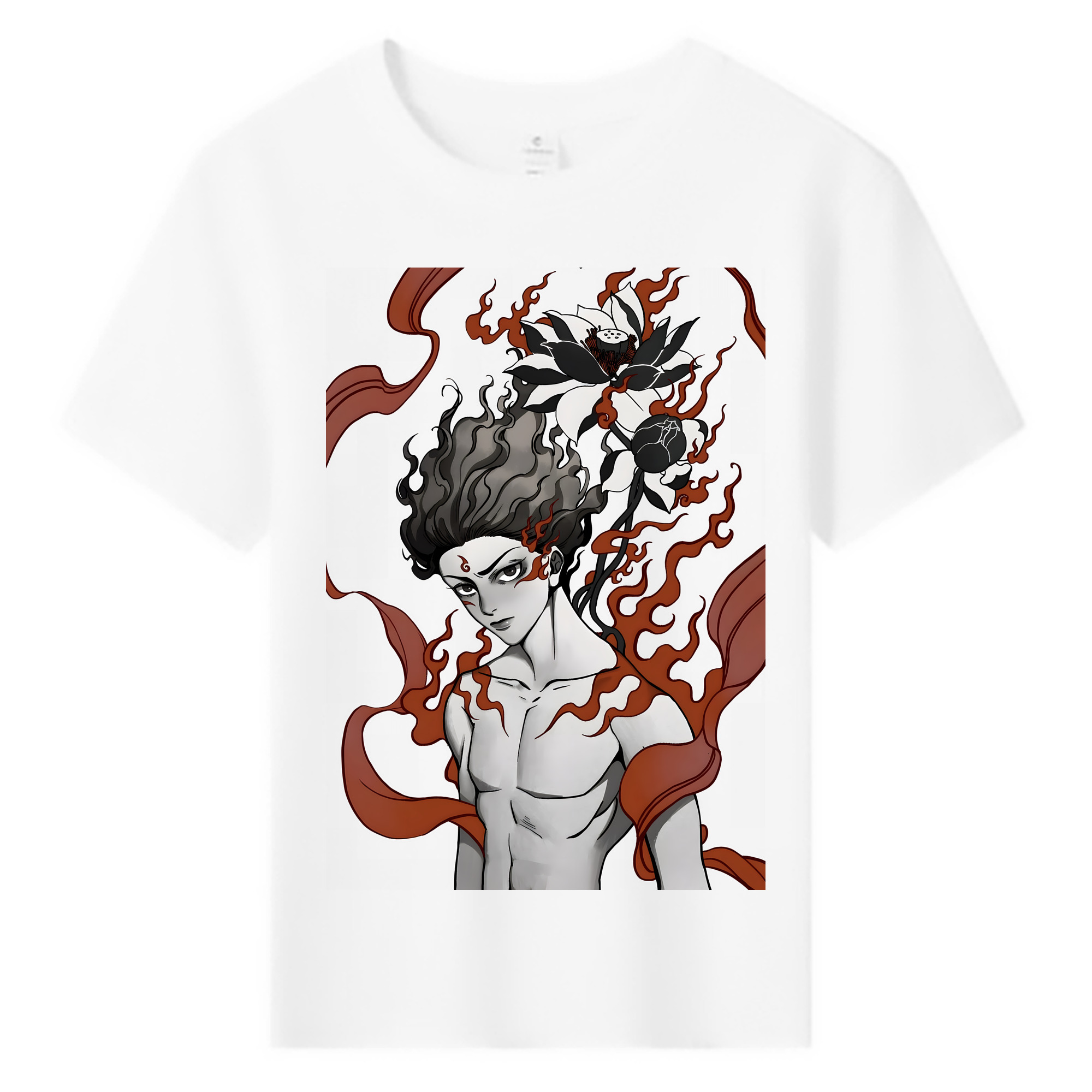 （画像用） Ne Zha 2 ナタ 魔童の大暴れ 綿100％キッズTシャツ（フロントプリント）