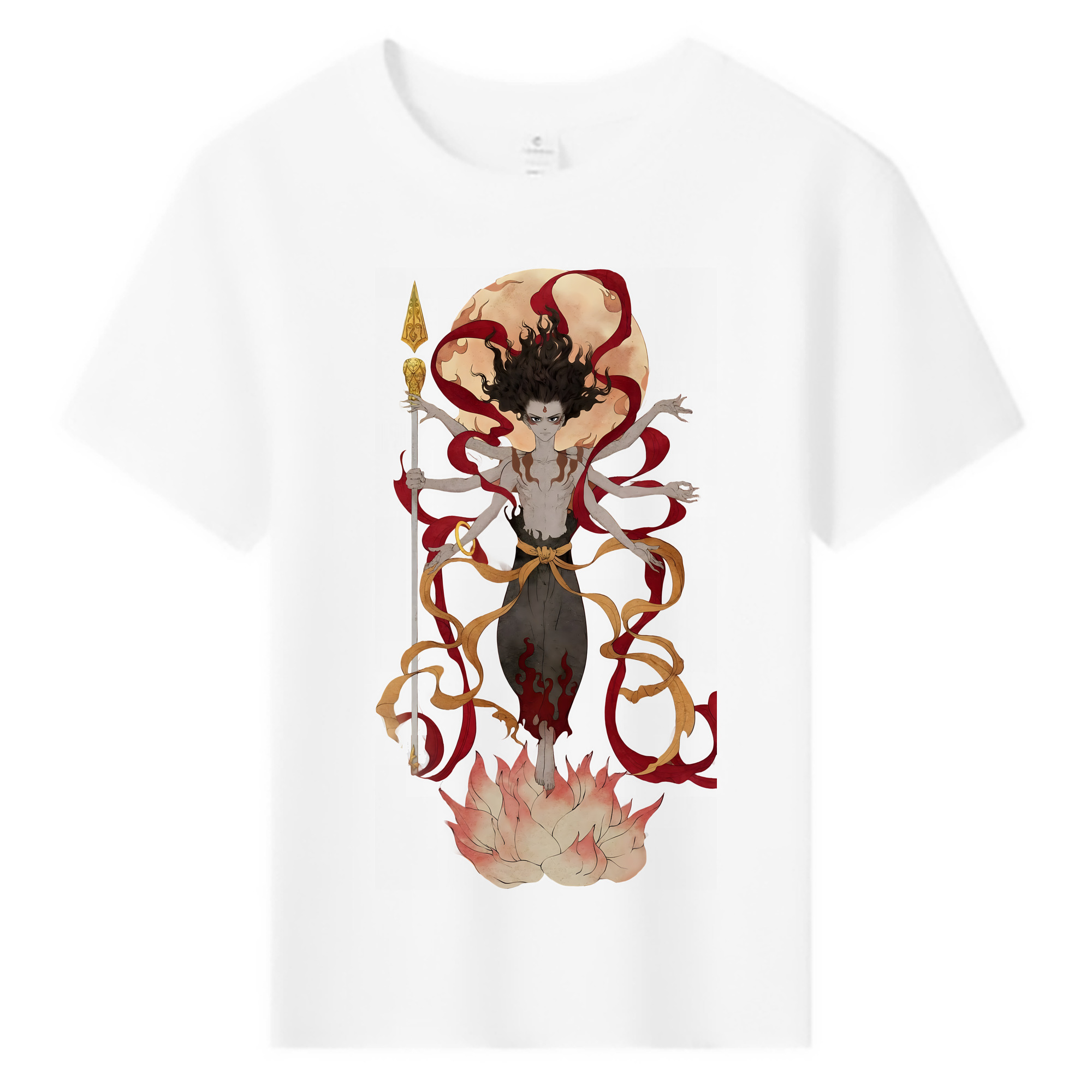 （画像用） Ne Zha 2 ナタ 魔童の大暴れ 綿100％キッズTシャツ（フロントプリント）