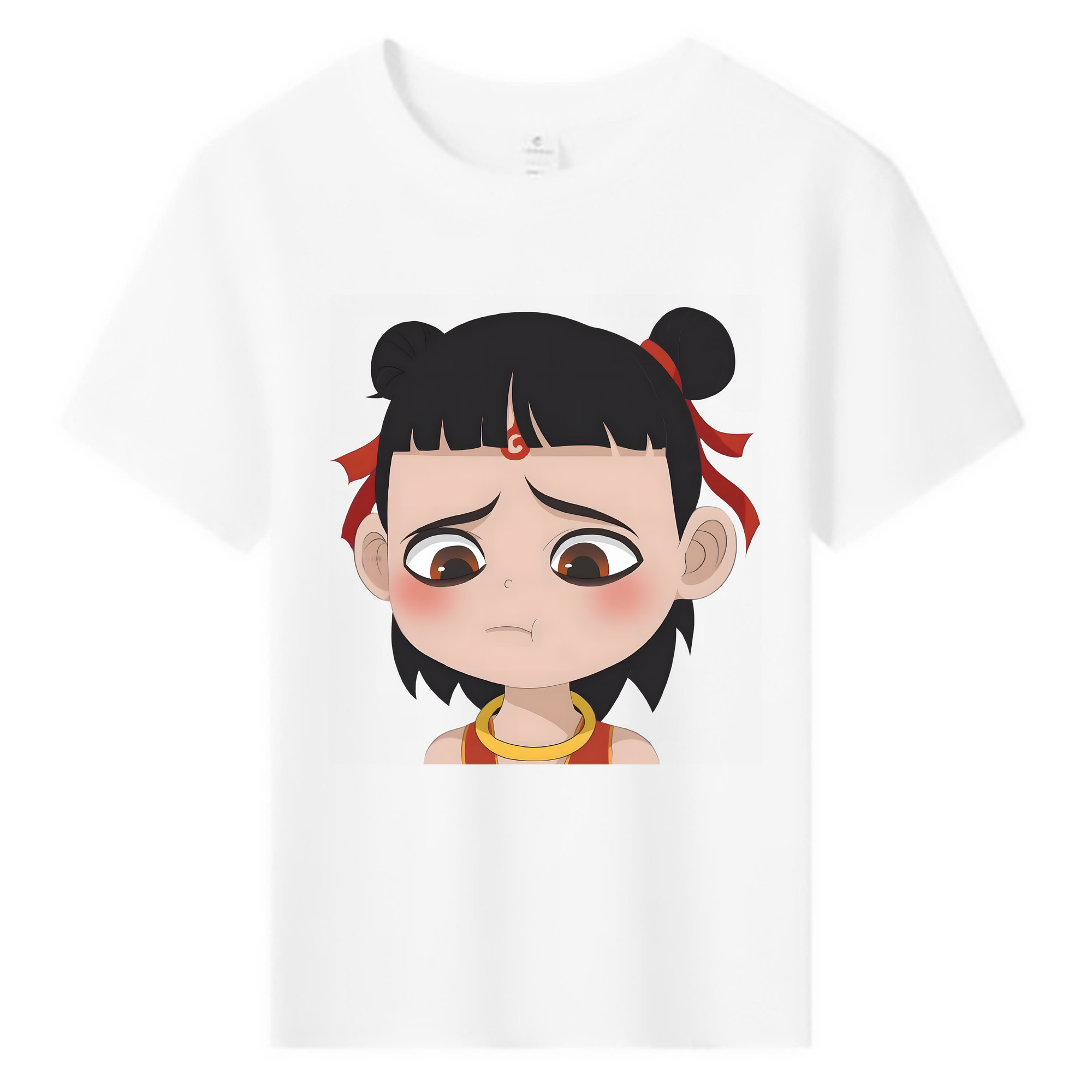 （画像用） Ne Zha 2 ナタ 魔童の大暴れ 綿100％キッズTシャツ（フロントプリント）