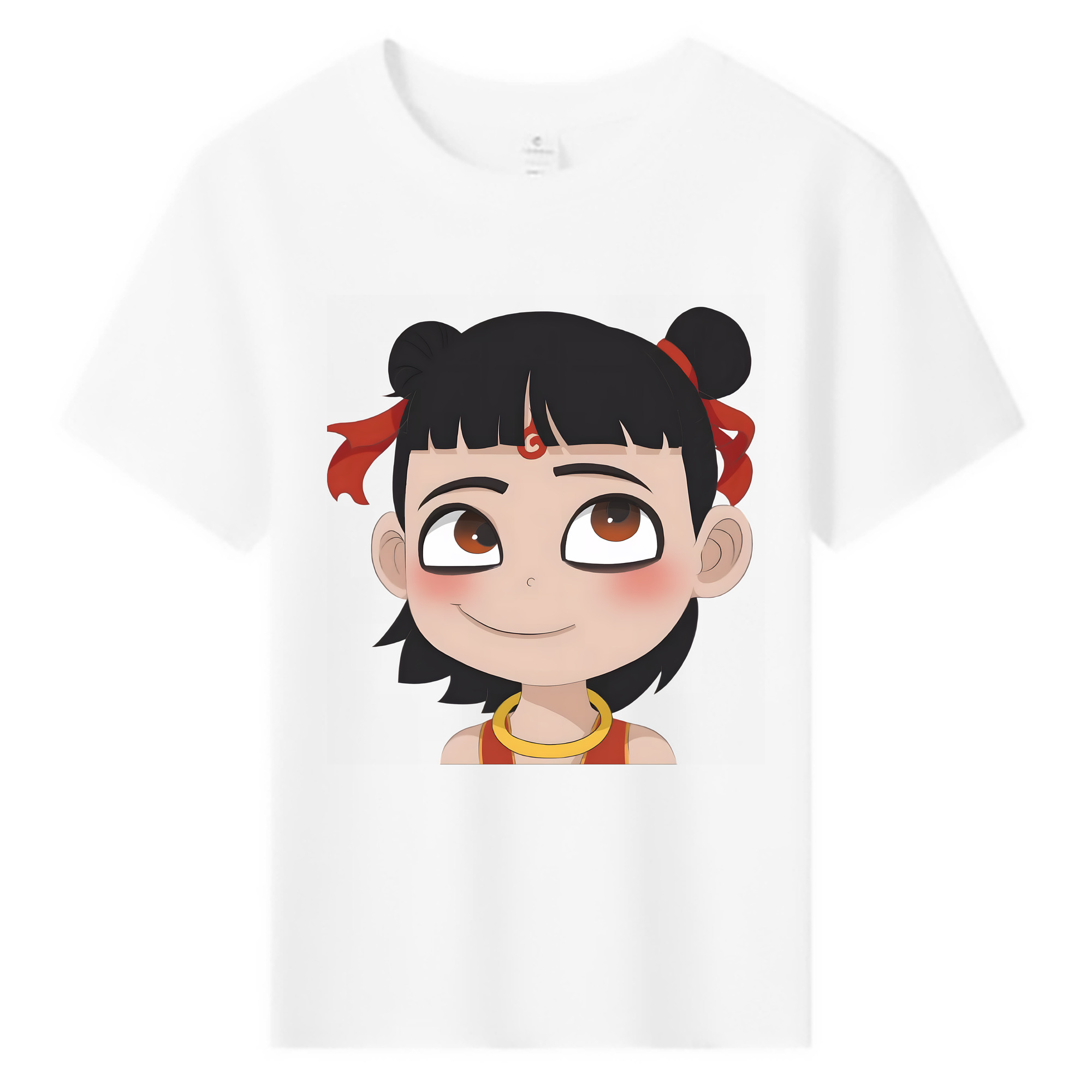 （画像用） Ne Zha 2 ナタ 魔童の大暴れ 綿100％キッズTシャツ（フロントプリント）