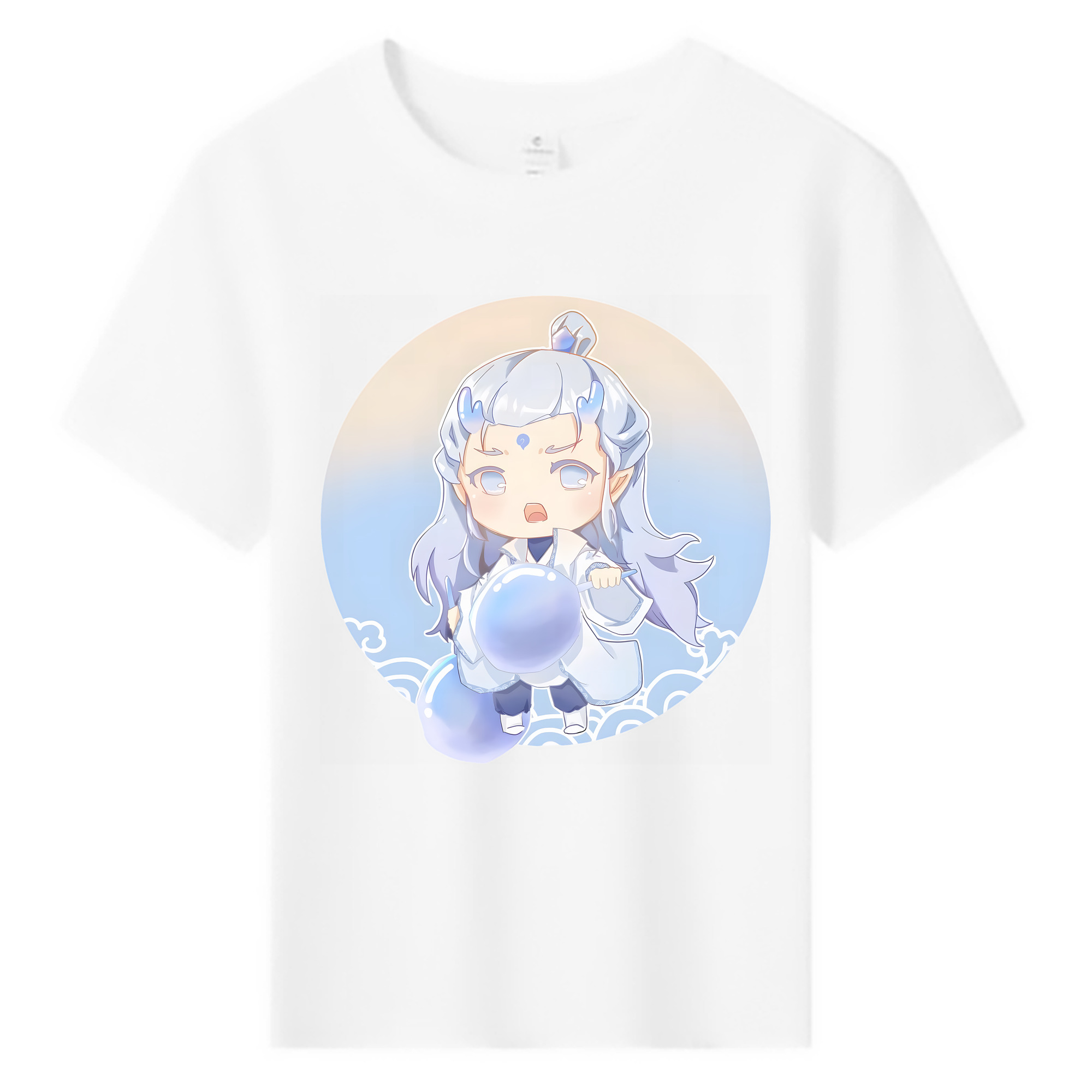 （画像用） Ne Zha 2 ナタ 魔童の大暴れ 綿100％キッズTシャツ（フロントプリント）