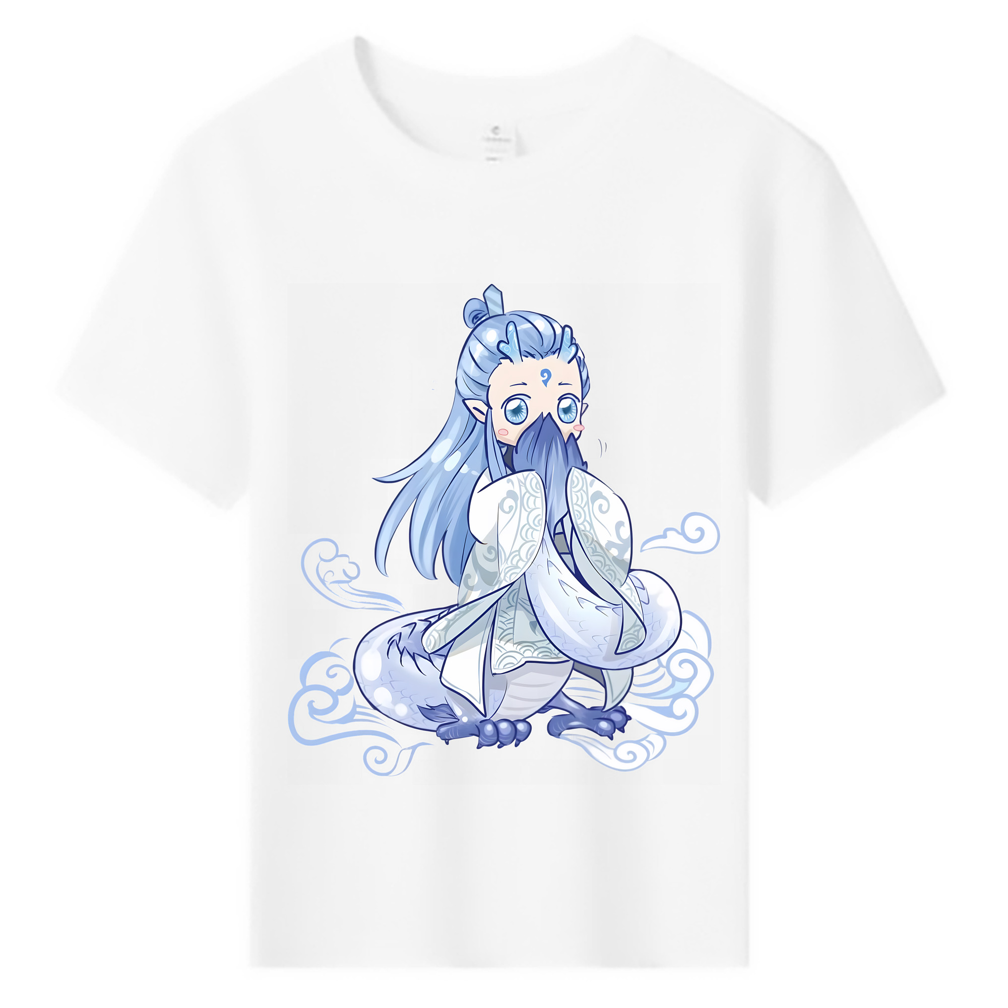 （画像用） Ne Zha 2 ナタ 魔童の大暴れ 綿100％キッズTシャツ（フロントプリント）
