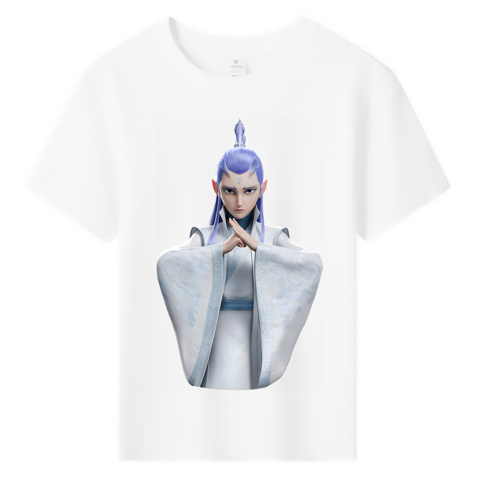 （画像用） Ne Zha 2 ナタ 魔童の大暴れ 綿100％キッズTシャツ（フロントプリント）