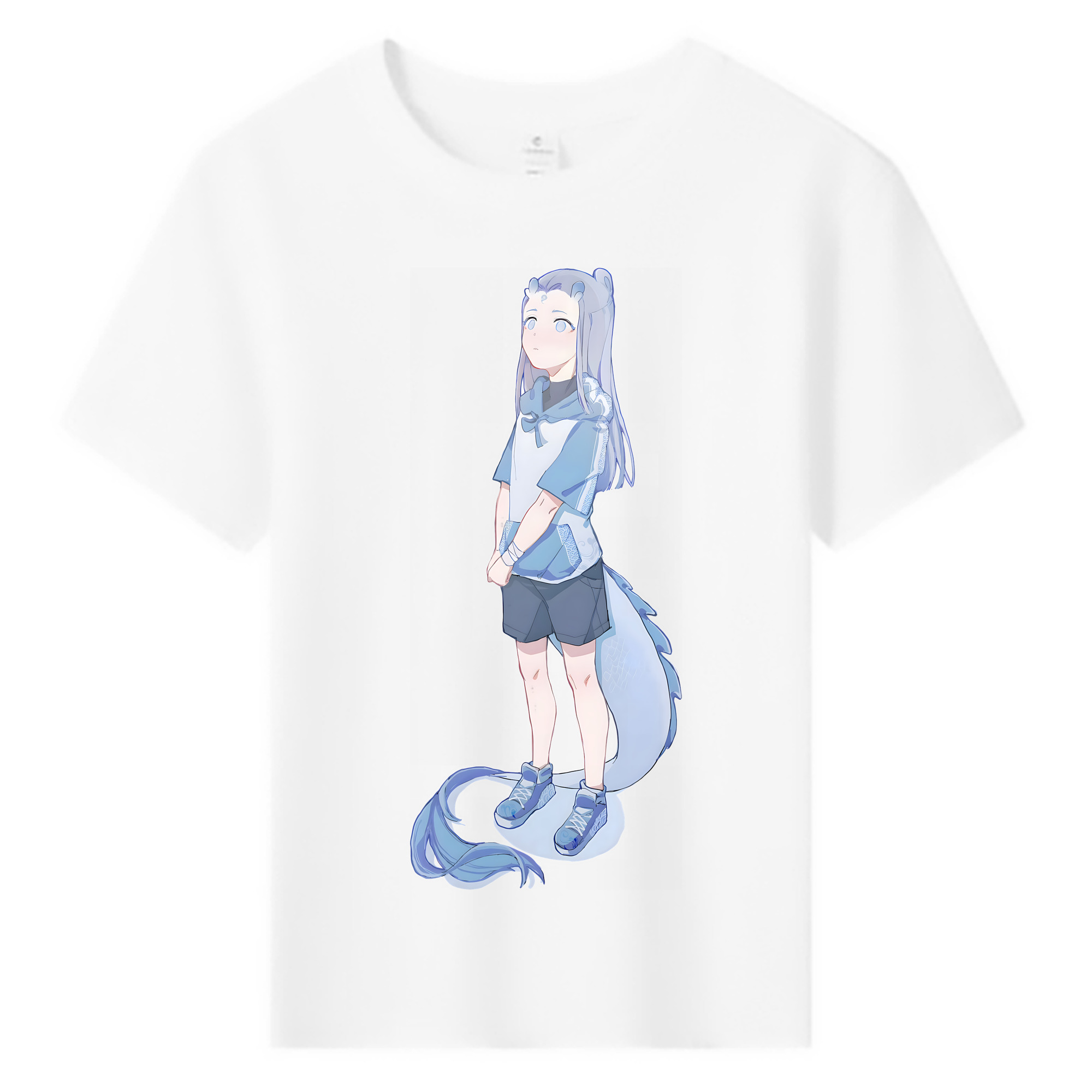 （画像用） Ne Zha 2 ナタ 魔童の大暴れ 綿100％キッズTシャツ（フロントプリント）