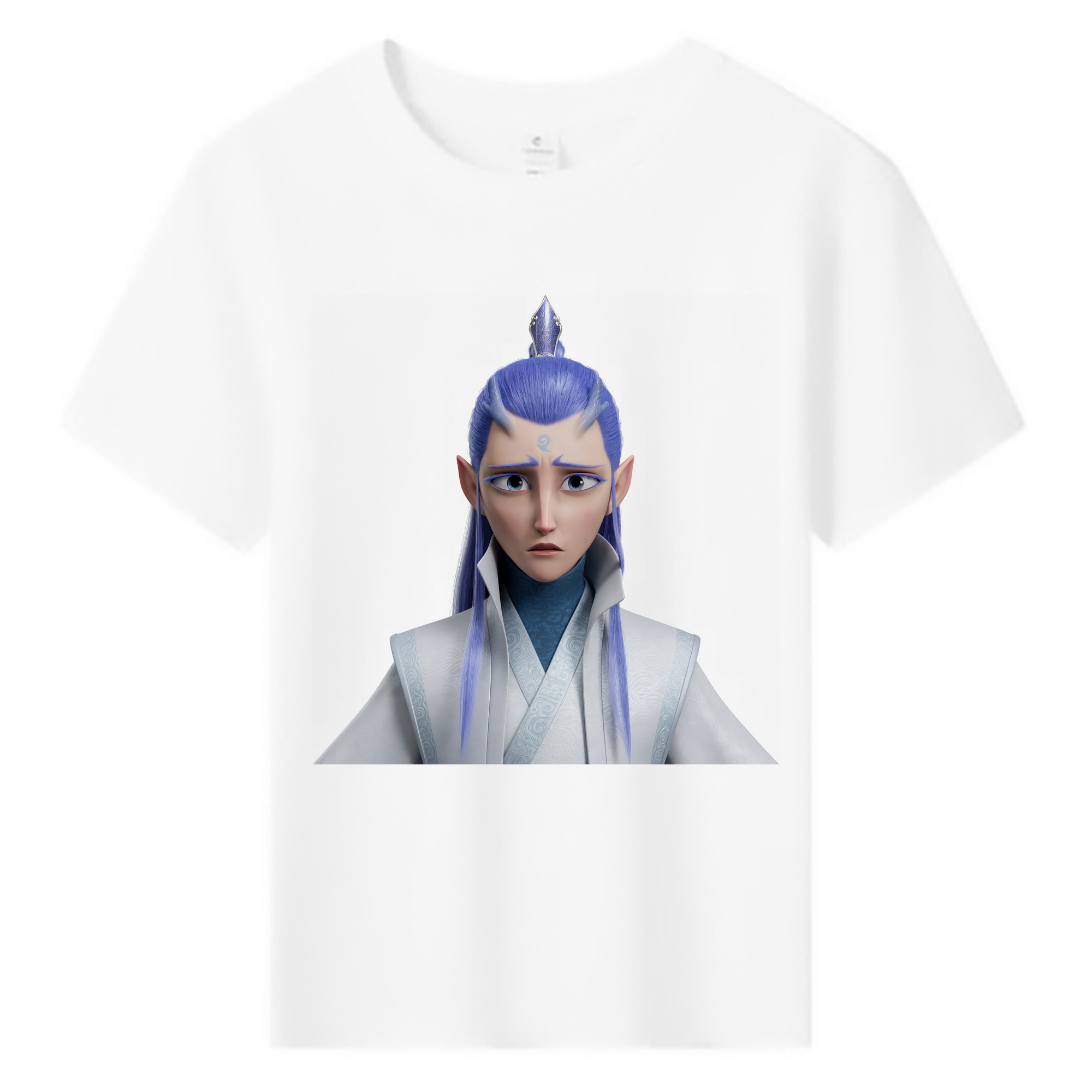 （画像用） Ne Zha 2 ナタ 魔童の大暴れ 綿100％キッズTシャツ（フロントプリント）