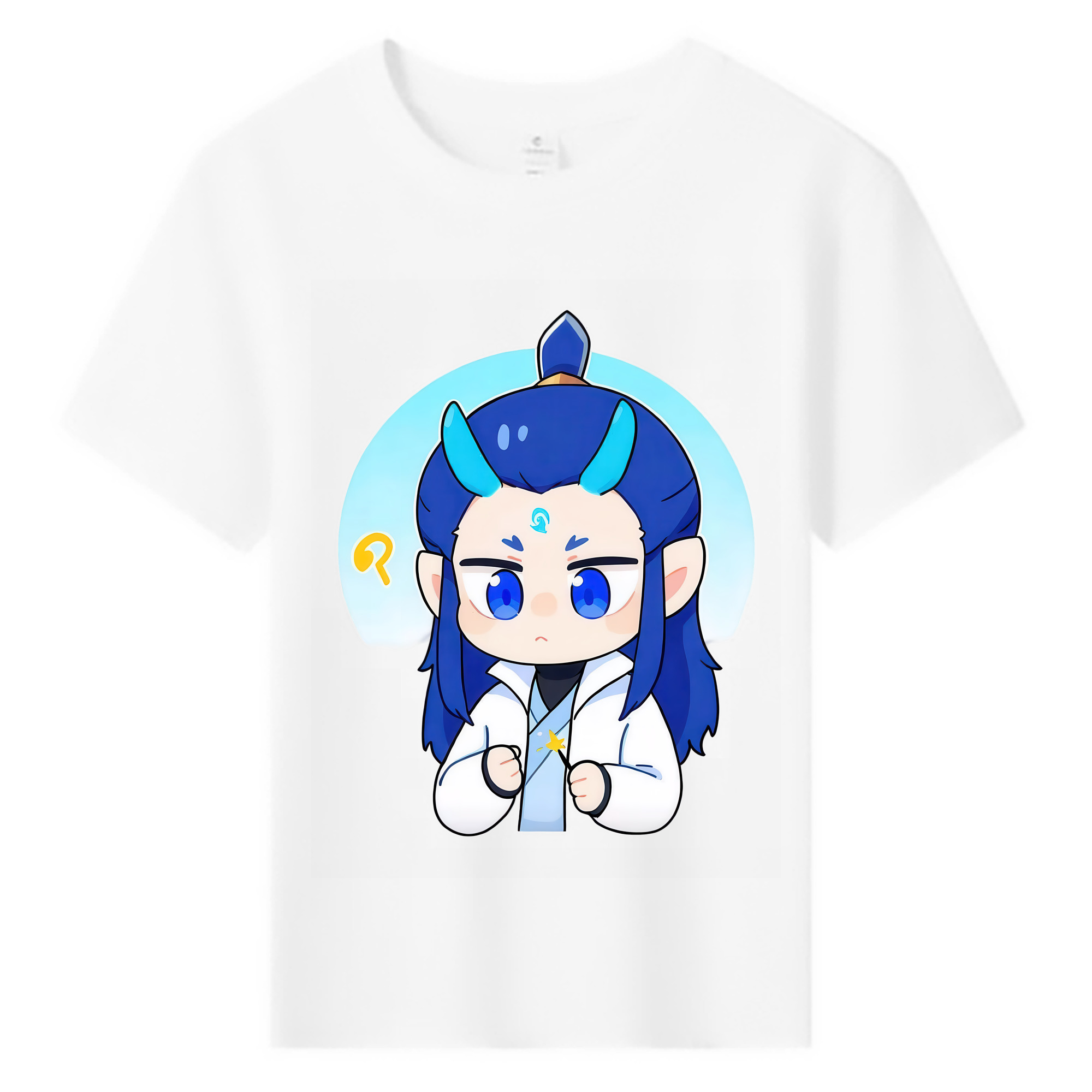 （画像用） Ne Zha 2 ナタ 魔童の大暴れ 綿100％キッズTシャツ（フロントプリント）