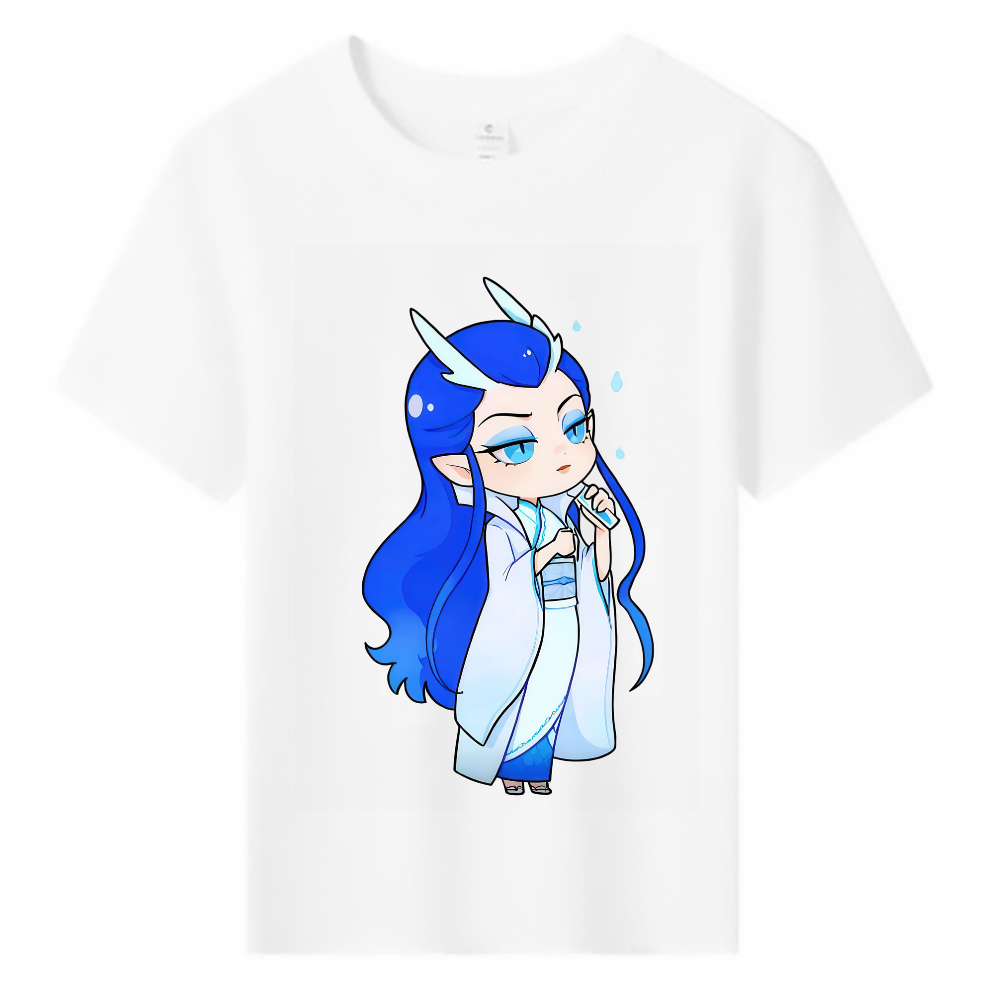 （画像用） Ne Zha 2 ナタ 魔童の大暴れ 綿100％キッズTシャツ（フロントプリント）