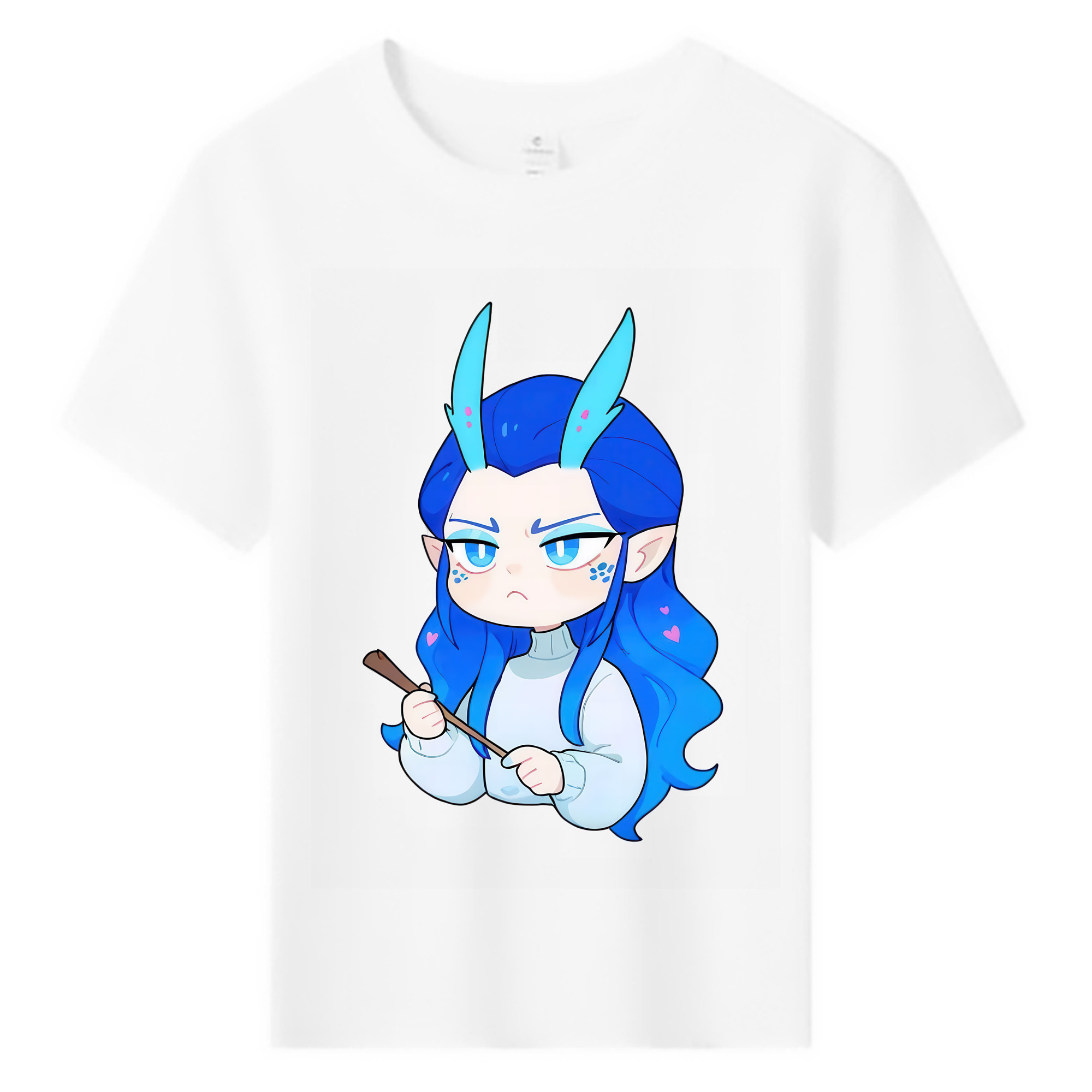 （画像用） Ne Zha 2 ナタ 魔童の大暴れ 綿100％キッズTシャツ（フロントプリント）