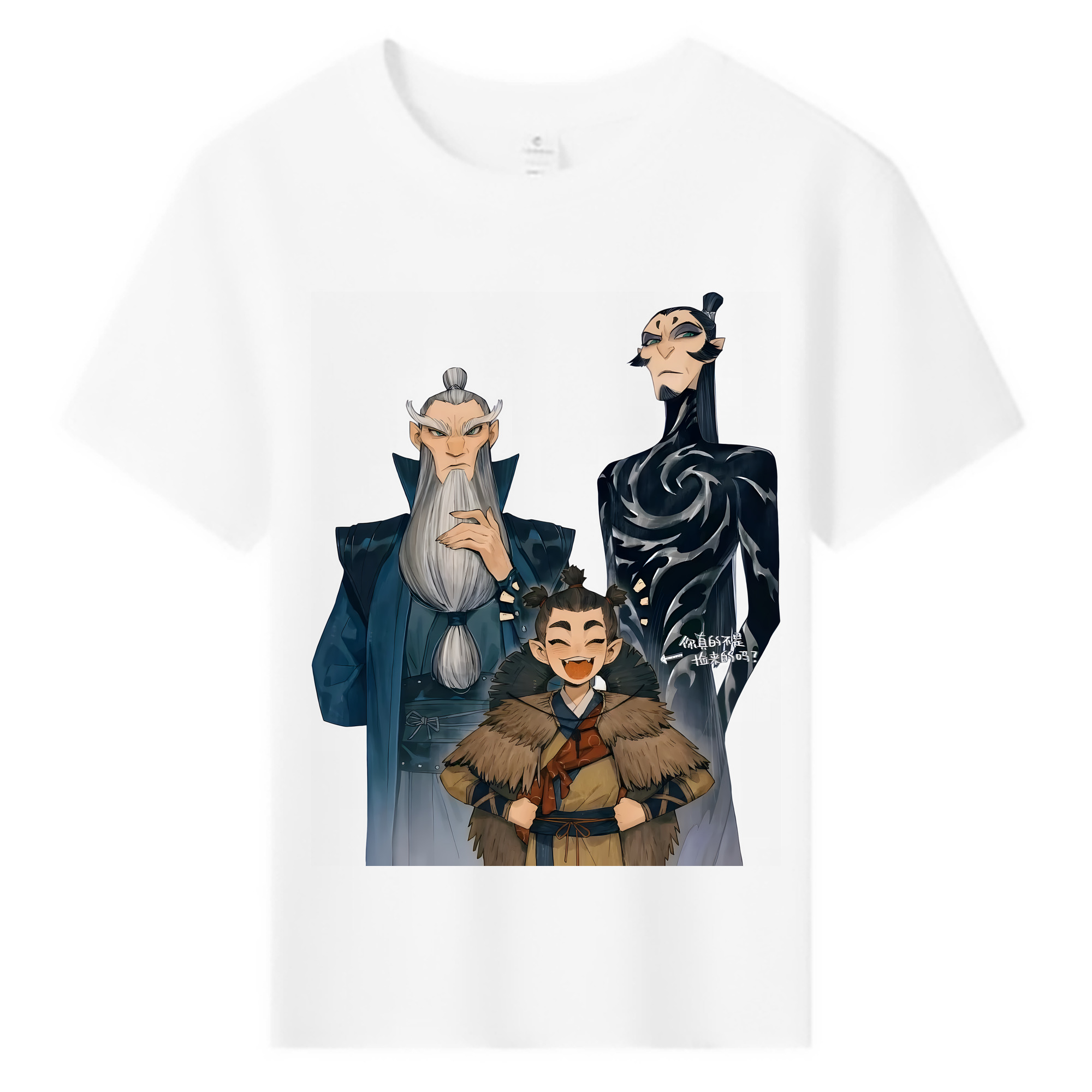 （画像用） Ne Zha 2 ナタ 魔童の大暴れ 綿100％キッズTシャツ（フロントプリント）