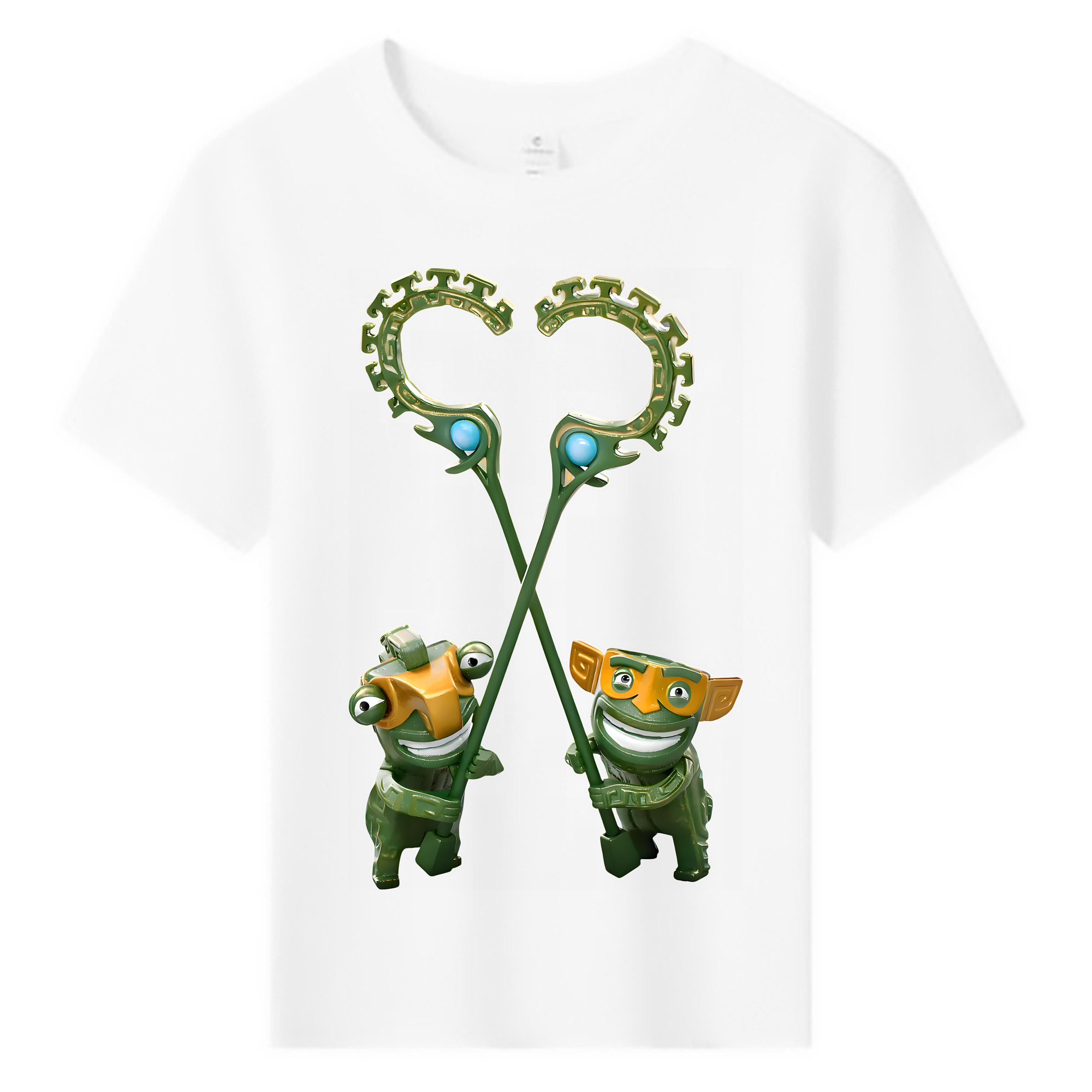 （画像用） Ne Zha 2 ナタ 魔童の大暴れ 綿100％キッズTシャツ（フロントプリント）