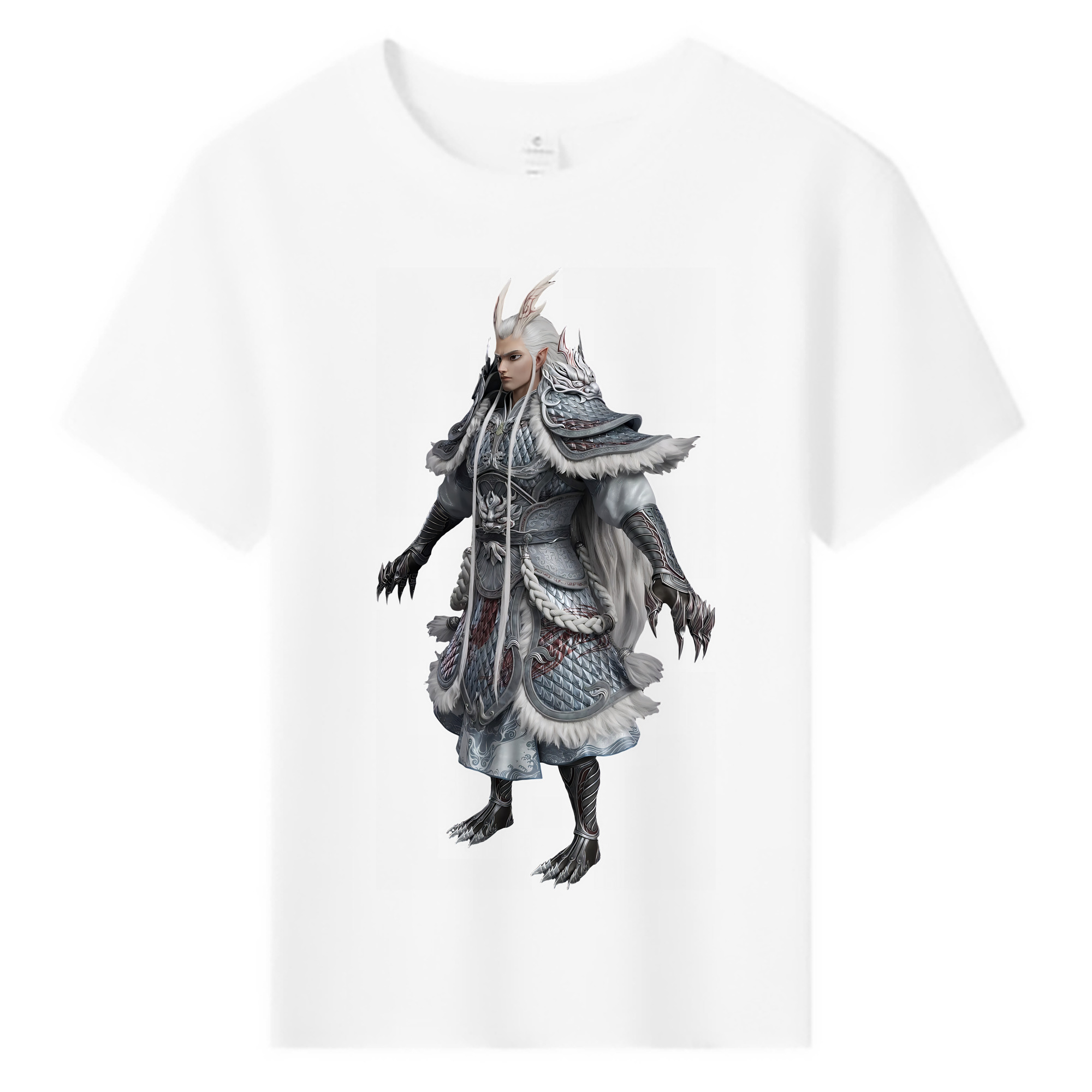 （画像用） Ne Zha 2 ナタ 魔童の大暴れ 綿100％キッズTシャツ（フロントプリント）