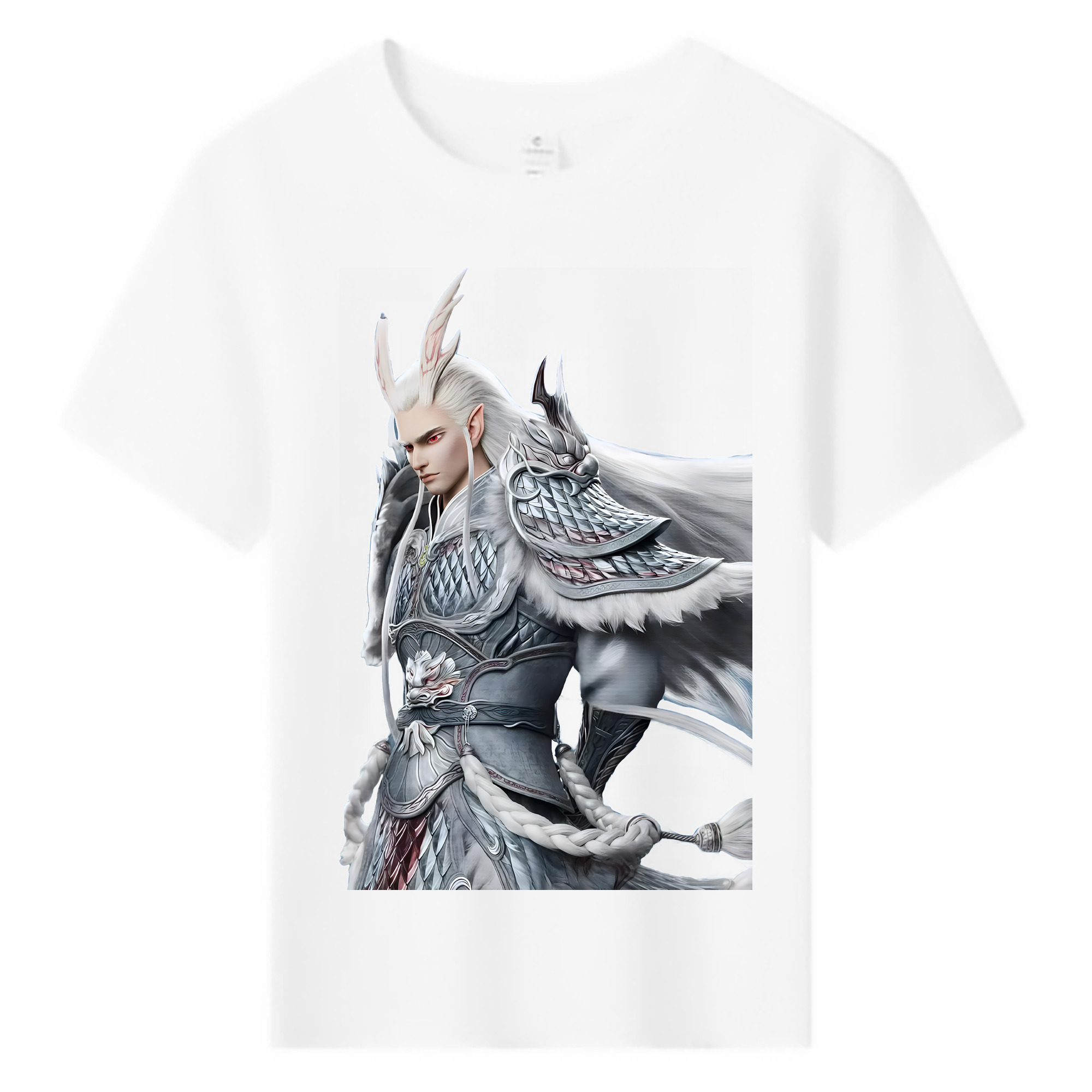 （画像用） Ne Zha 2 ナタ 魔童の大暴れ 綿100％キッズTシャツ（フロントプリント）