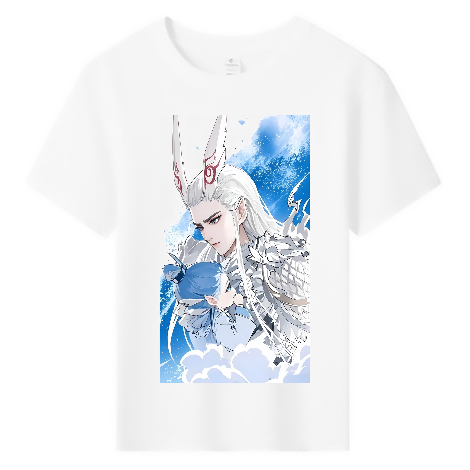 （画像用） Ne Zha 2 ナタ 魔童の大暴れ 綿100％キッズTシャツ（フロントプリント）